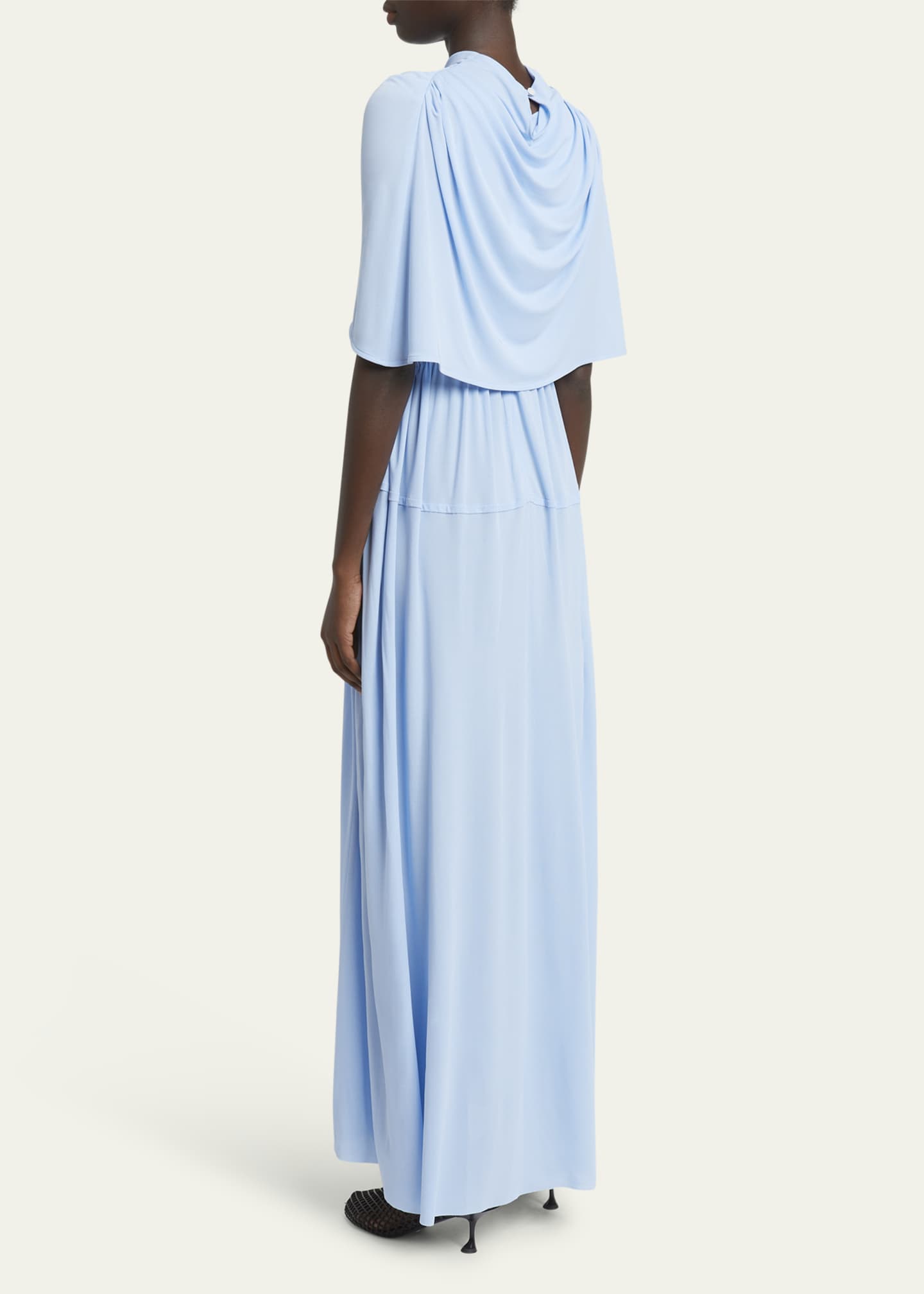 Frankie Cape Matte Jersey Dress