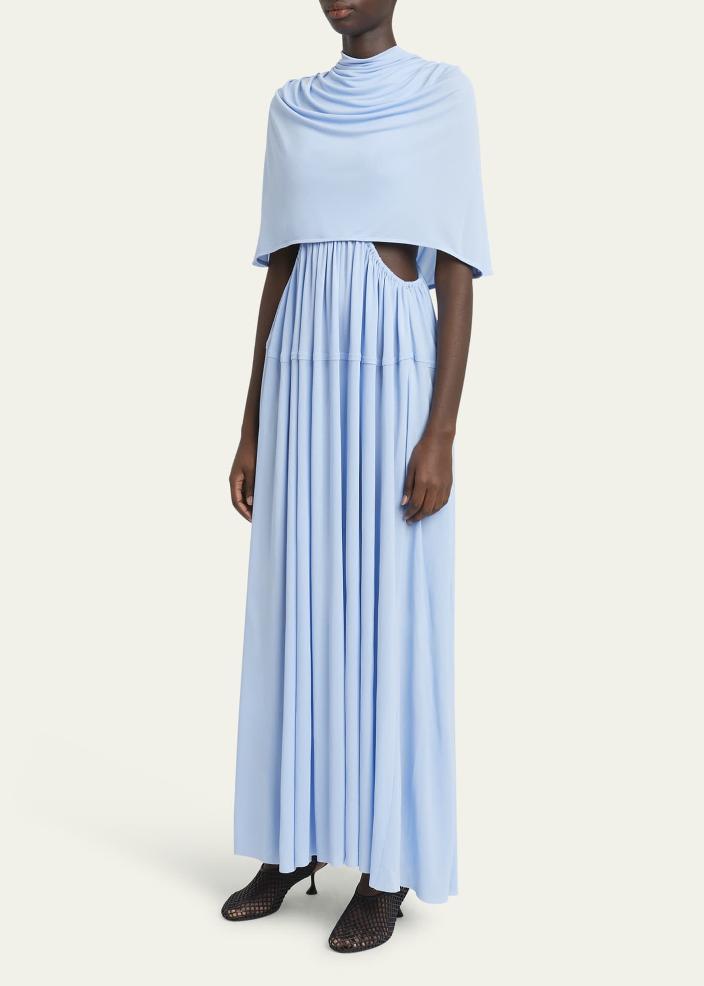 Frankie Cape Matte Jersey Dress