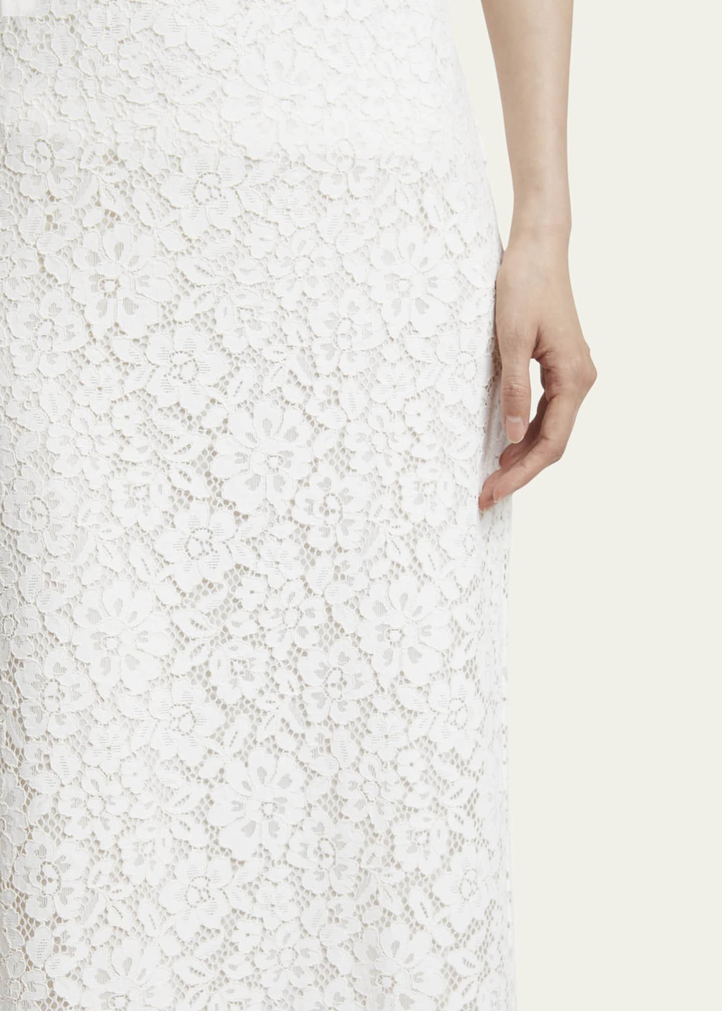Proenza Schouler Jasmine Long Stretch Lace Skirt Image 5 of 5