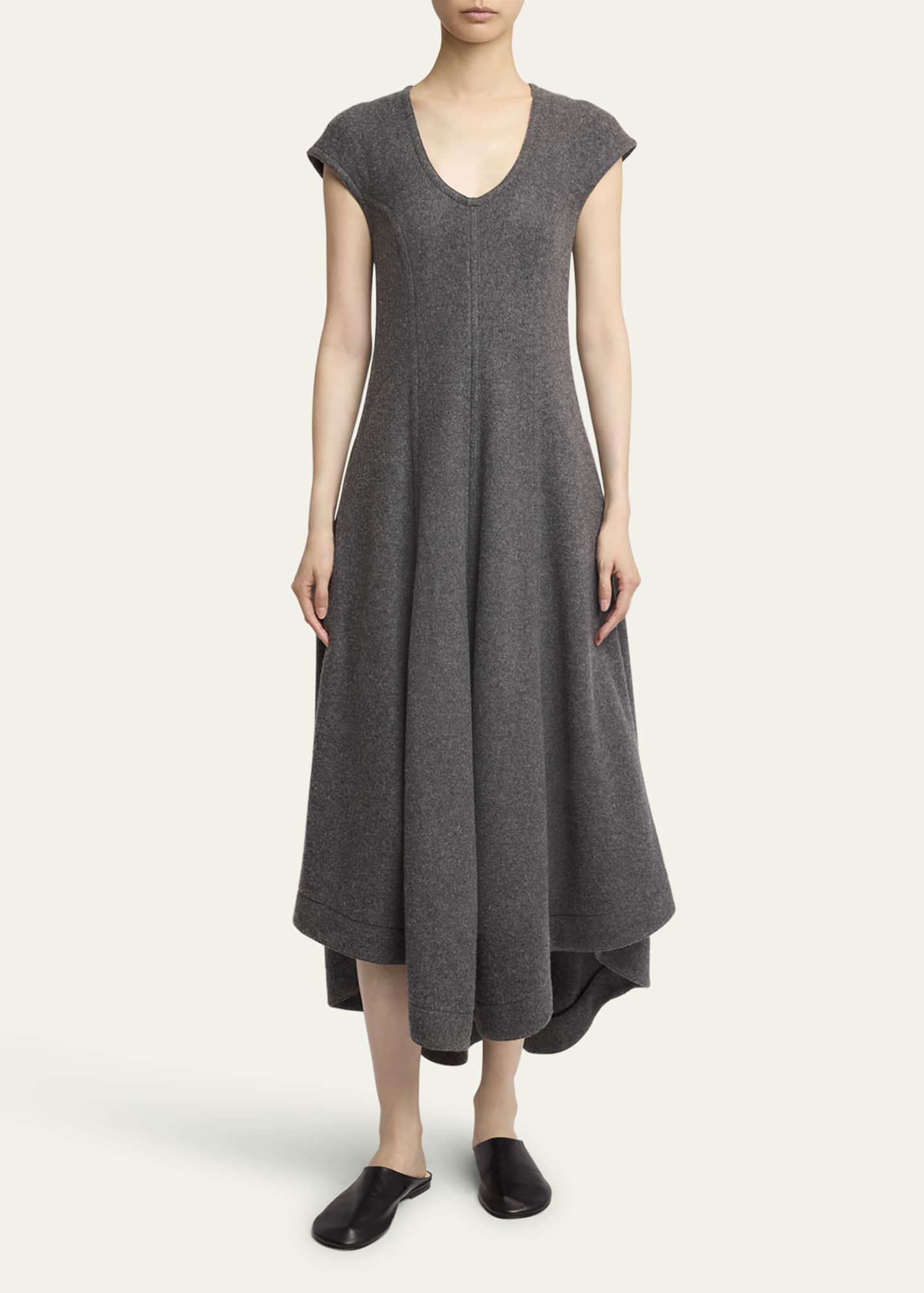 Delilah Wool Jersey Midi Dress