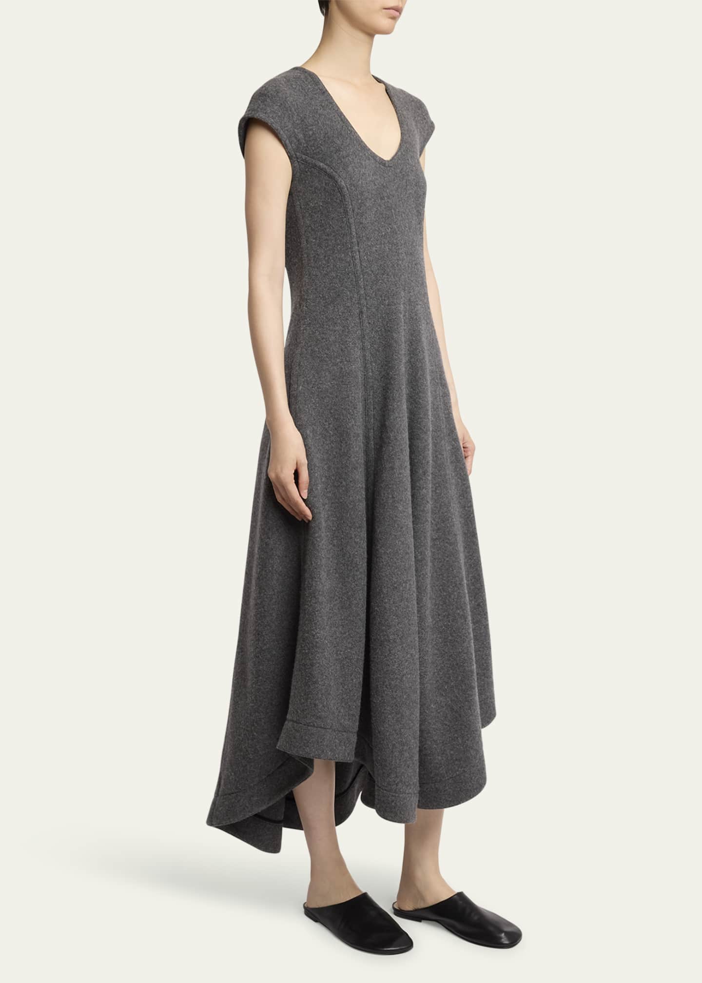 Delilah Wool Jersey Midi Dress