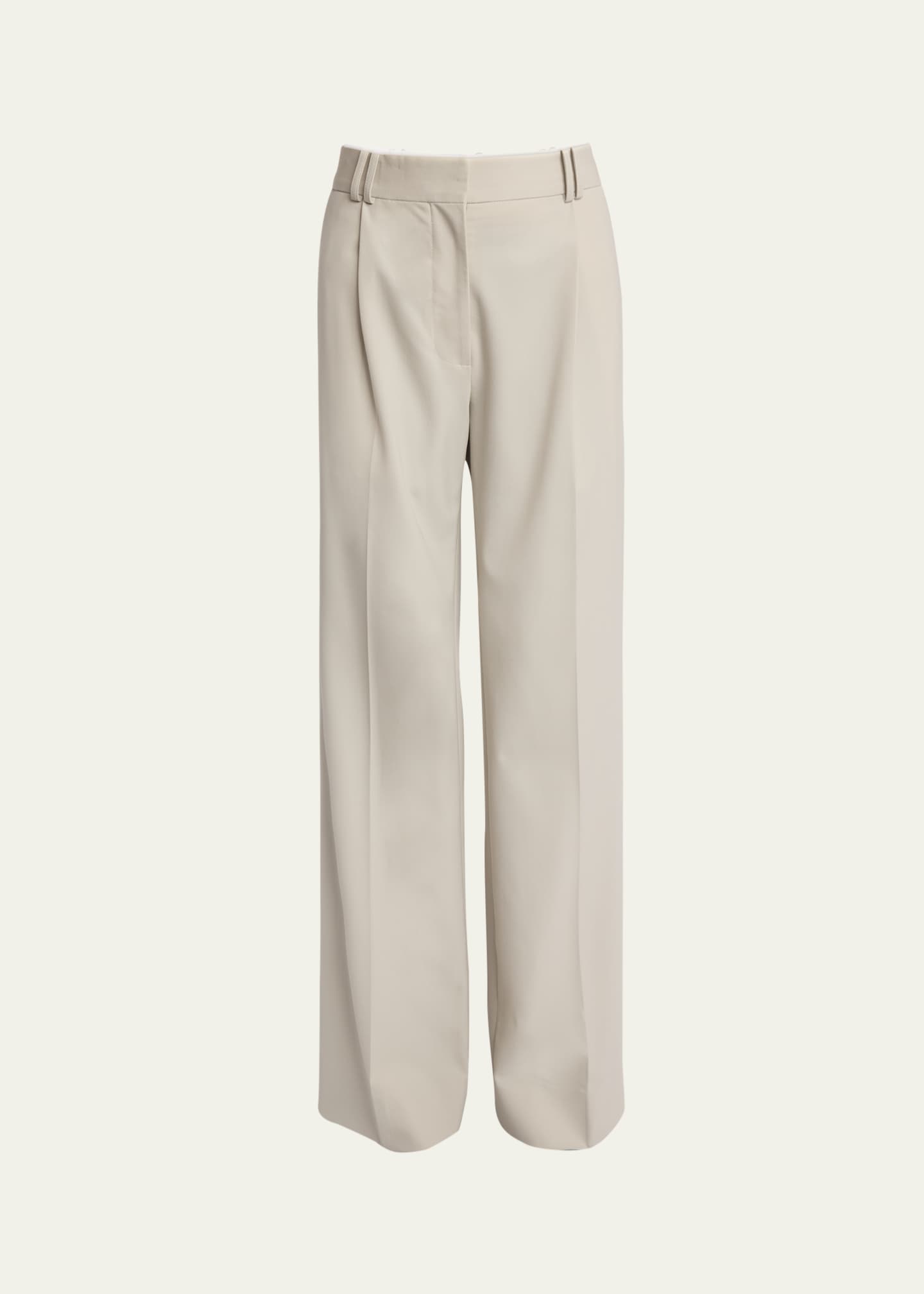 パンツ PROENZA SCHOULER Women Straight Pants R2526000BAW150L102 Whi PROENZA SCHOULER Metallic leather straight-leg pants | THE