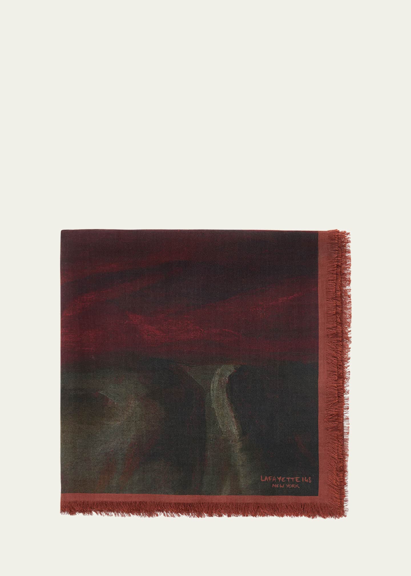 Lafayette 148 New York x Save Venice Square Cashmere-Silk Scarf Image 3 of 4