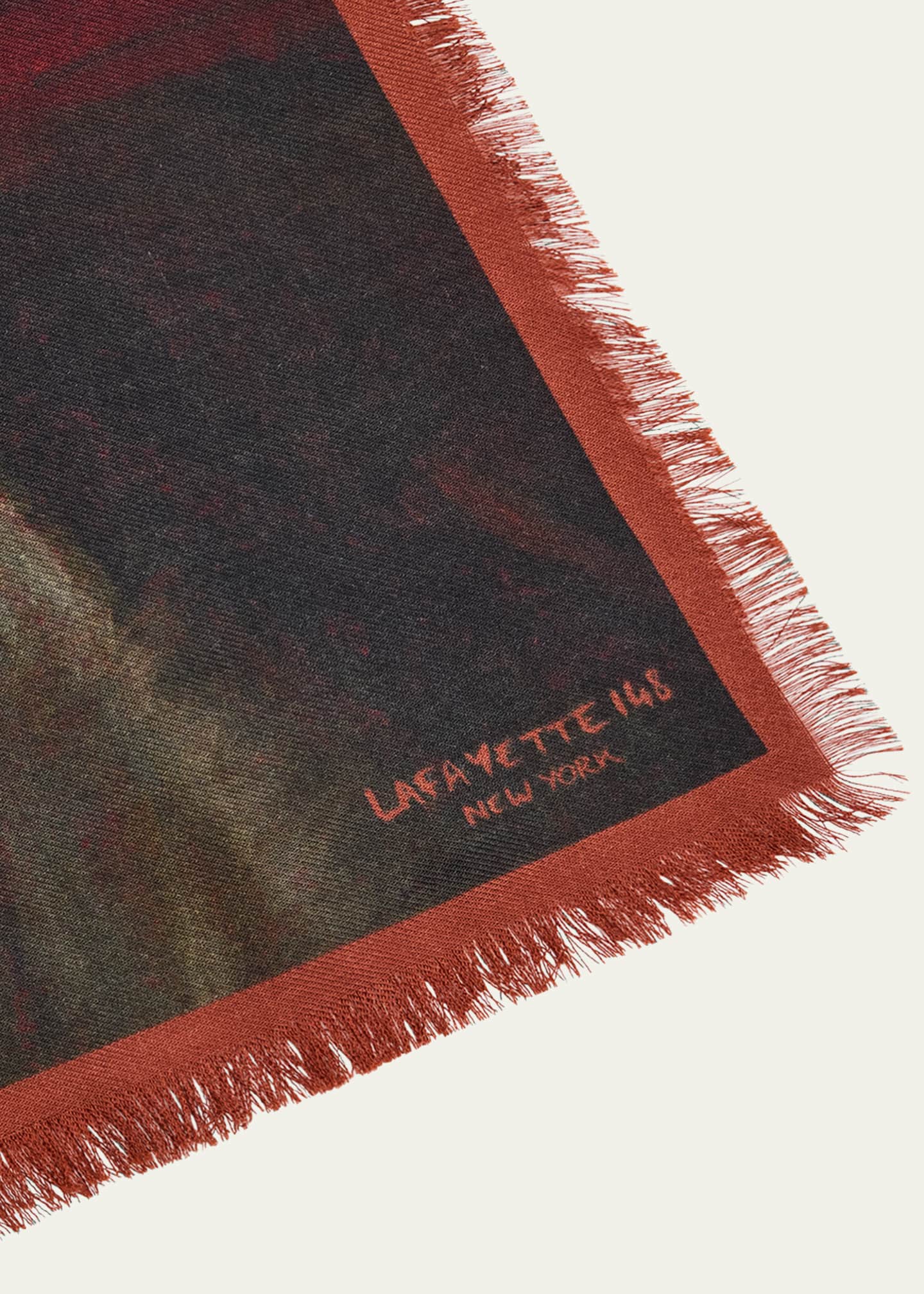Lafayette 148 New York x Save Venice Square Cashmere-Silk Scarf Image 4 of 4