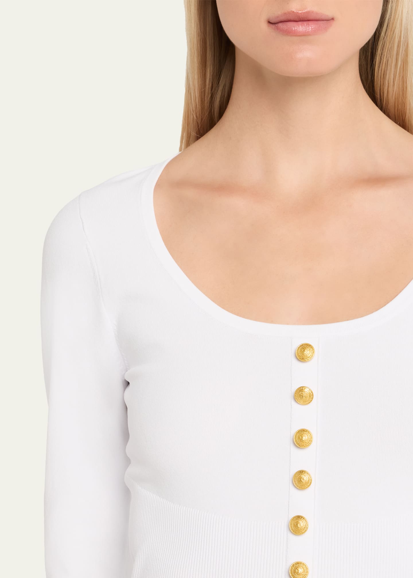 L'Agence Lanette Scoop-Neck Cardigan Image 5 of 5