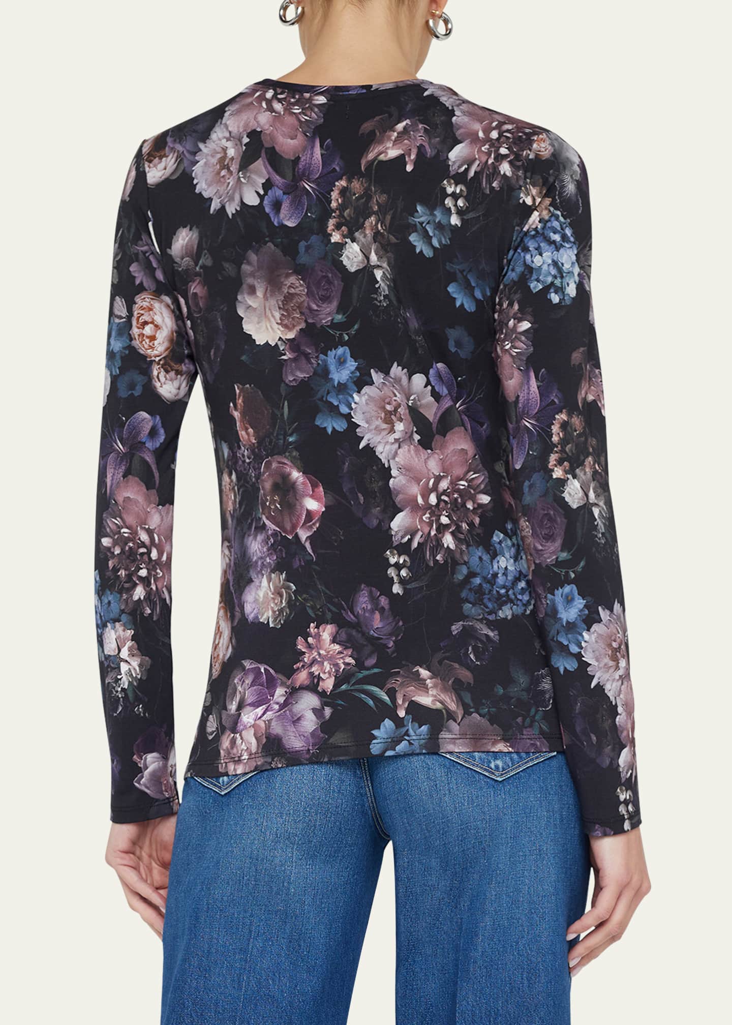 L'Agence Tess Long-Sleeve Vintage Flower Tee Image 2 of 3