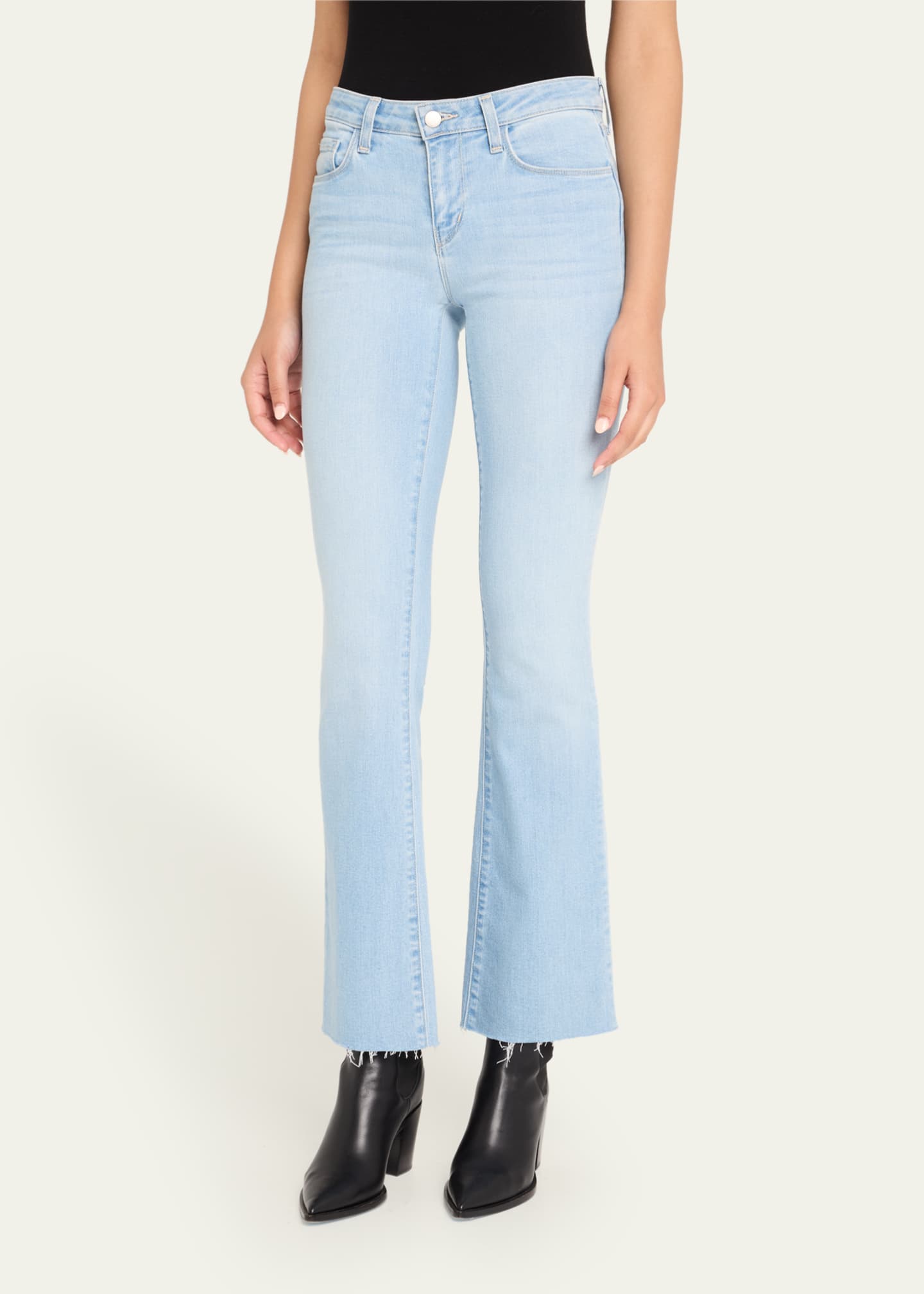 L'Agence Sneeki Low-Rise Sneaker Straight Jeans Image 4 of 5