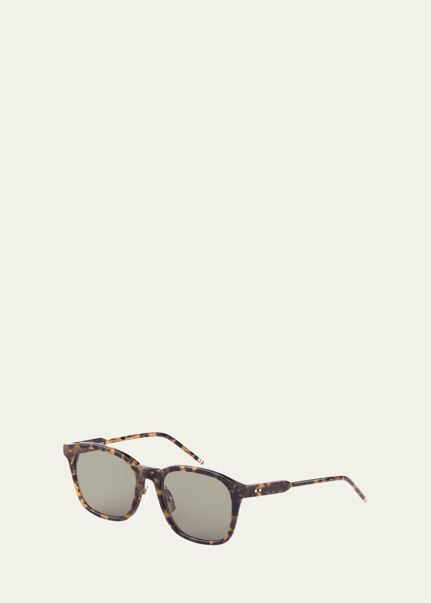 Thom Browne Men's Acetate Rectangle Sunglasses Image 2 of 2