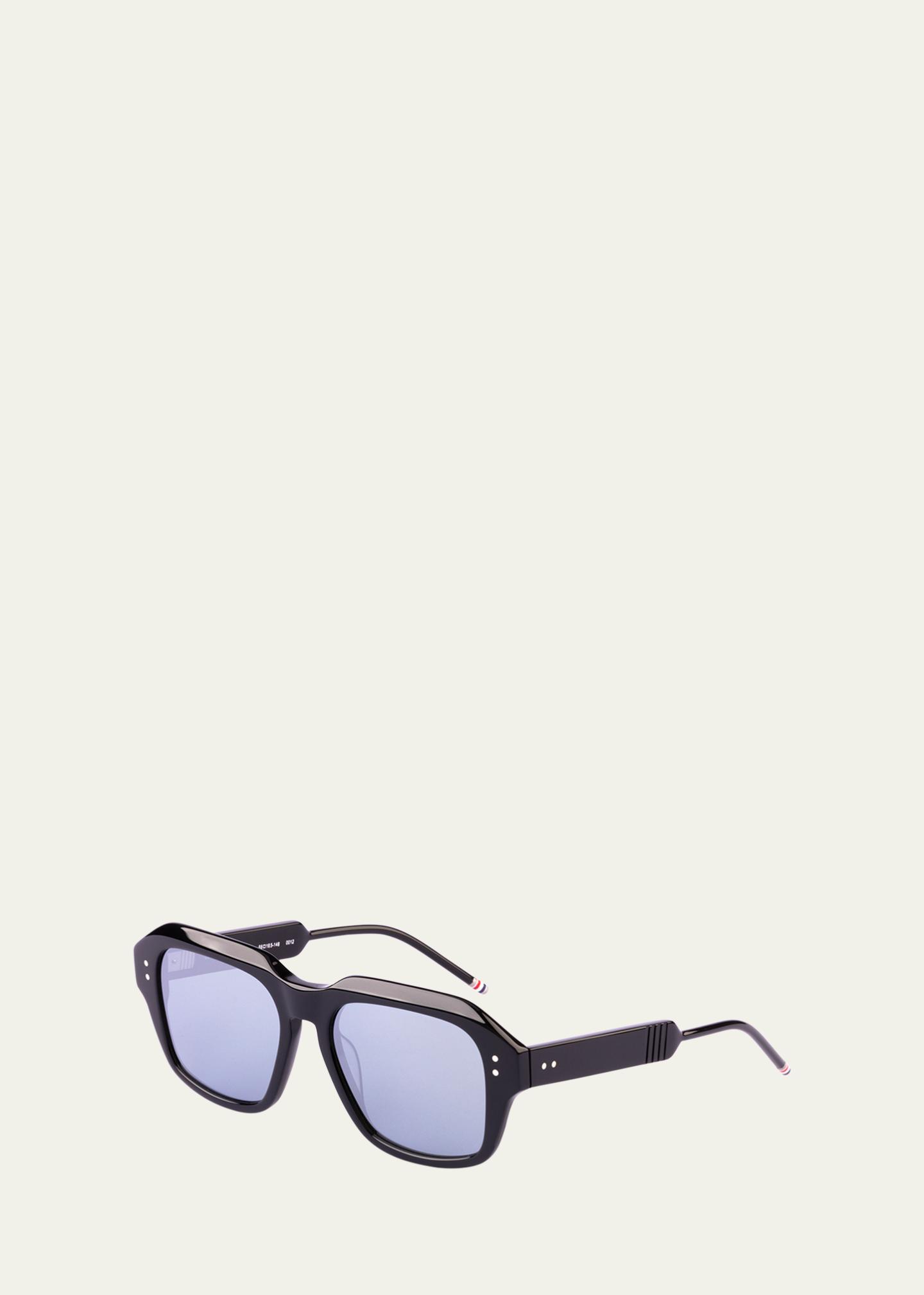 Thom Browne Sunglasses Thom Browne 412A 065 Sunglasses in Grey Crystal - luxury  main image 2