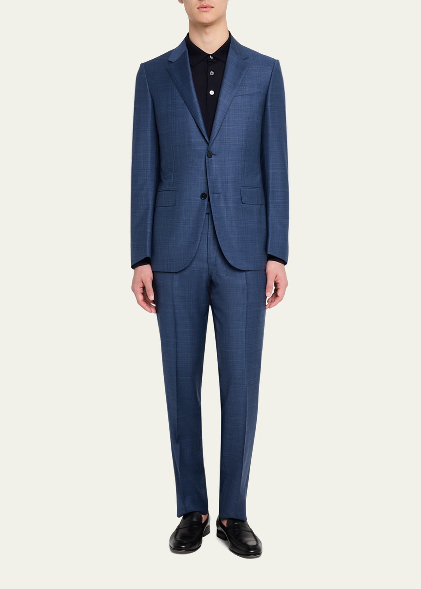 ZEGNA Men's Trofeo Plaid Suit Image 2 of 6