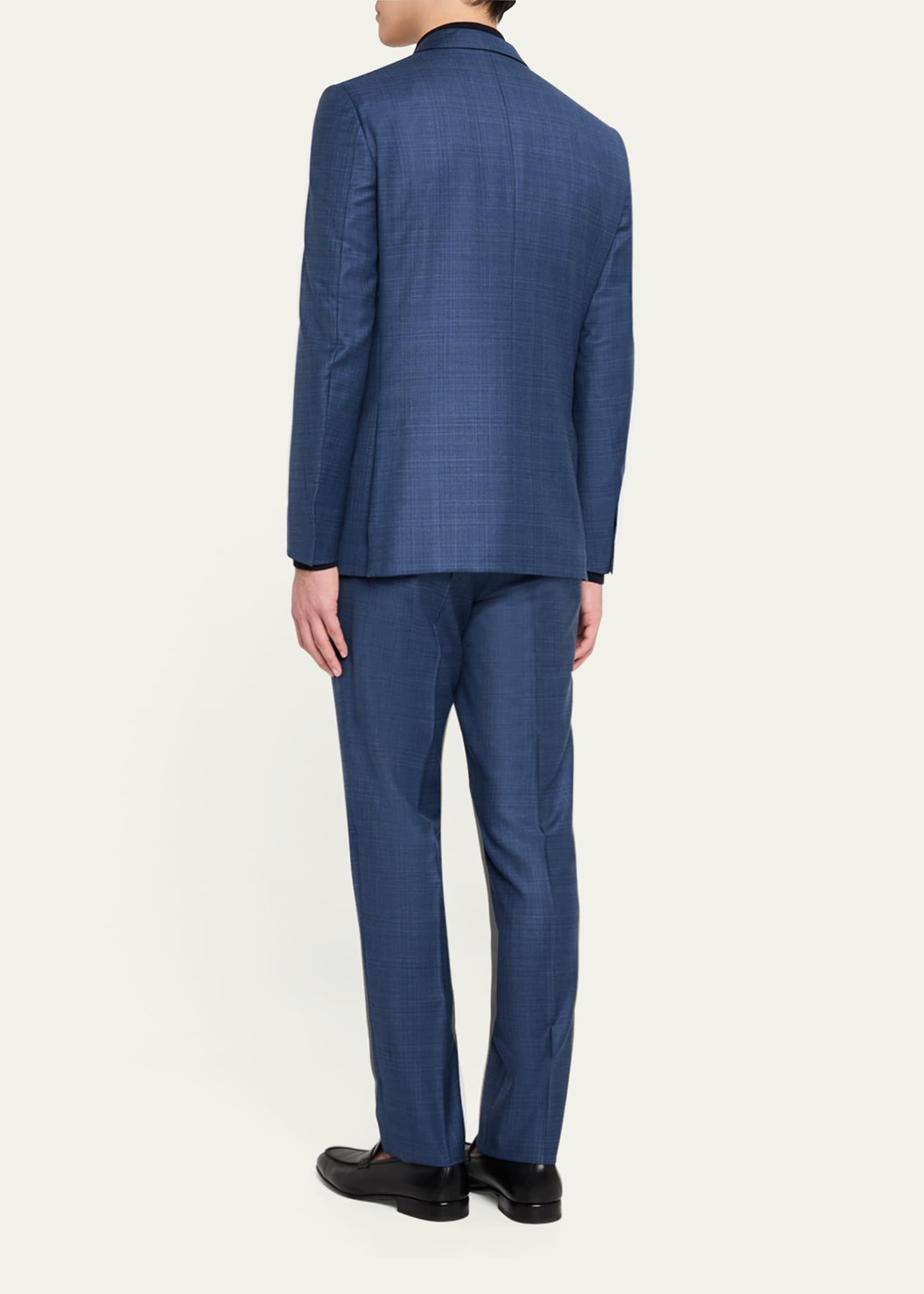 ZEGNA Men's Trofeo Plaid Suit Image 3 of 6