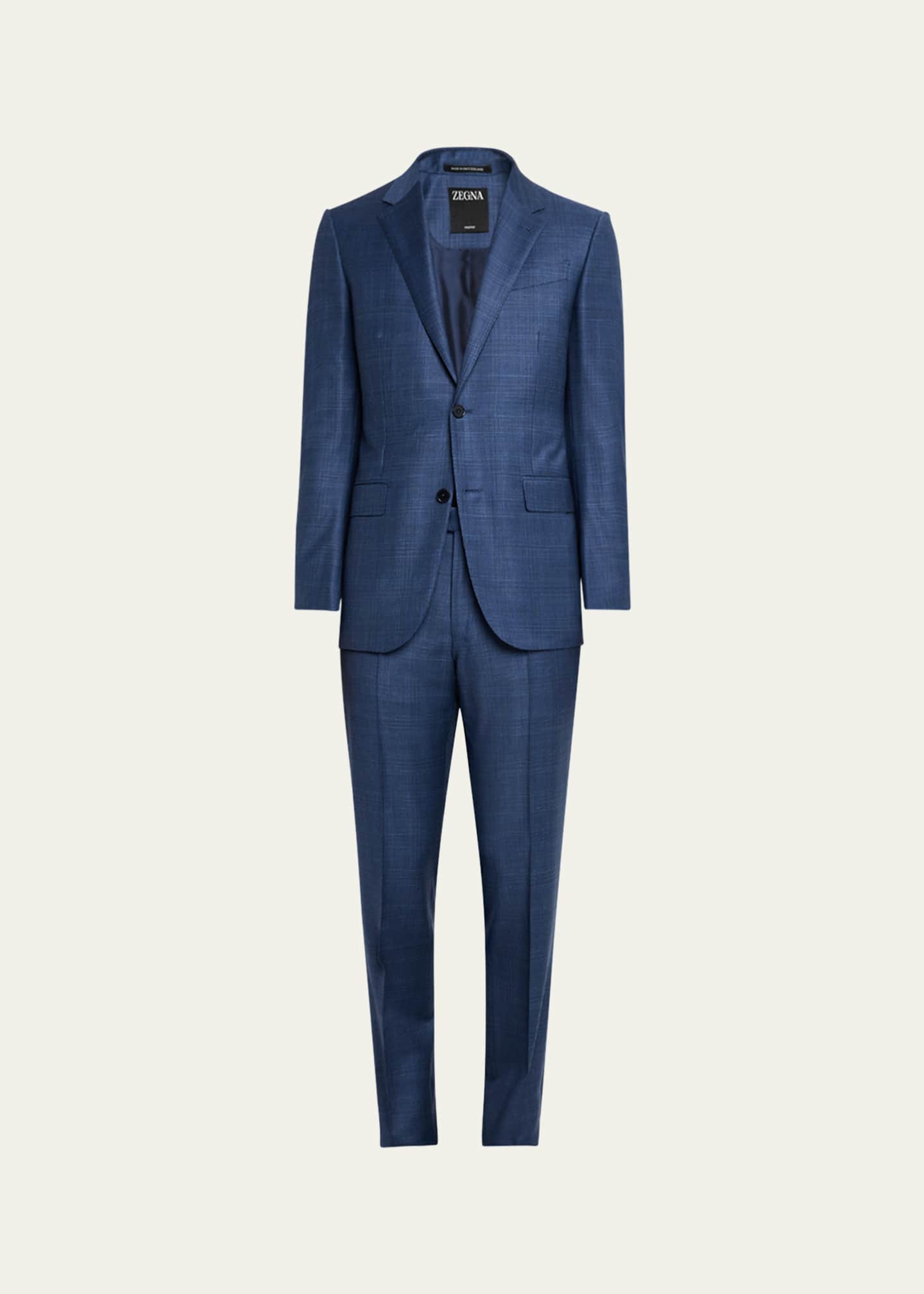 ZEGNA Men's Trofeo Plaid Suit Image 1 of 6