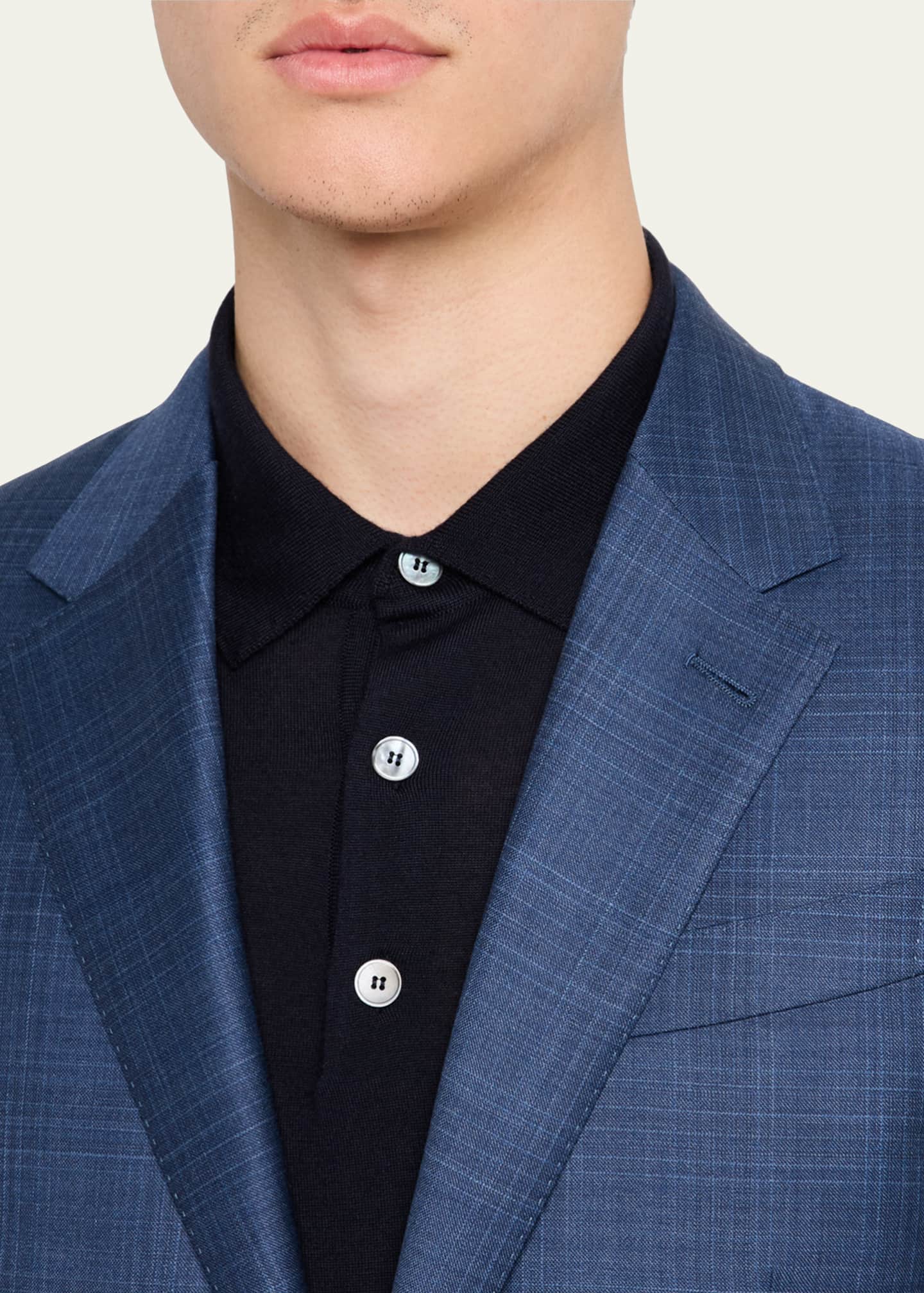 ZEGNA Men's Trofeo Plaid Suit Image 5 of 6