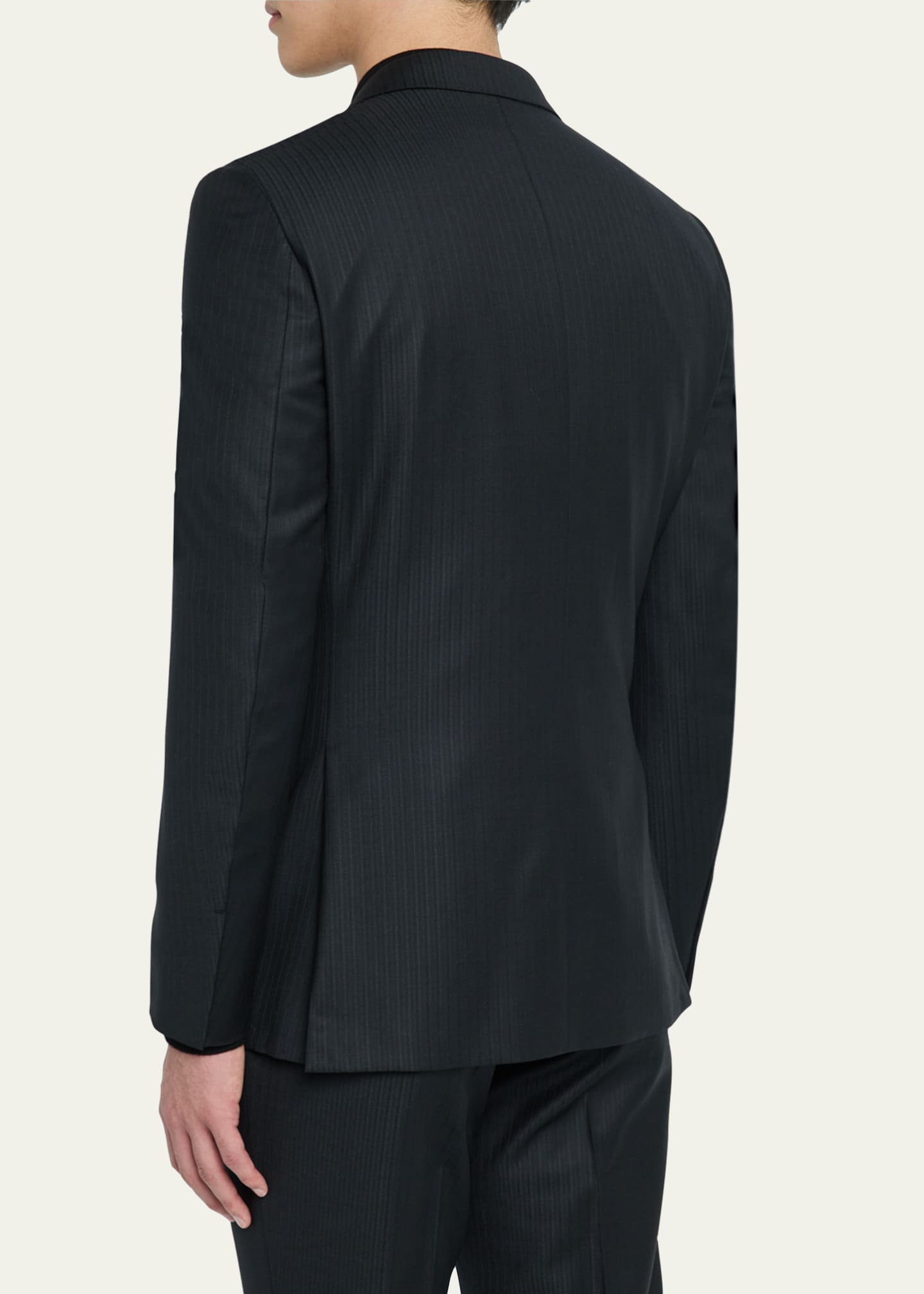 ZEGNA Men's Tonal Striped Wool Suit Image 5 of 6