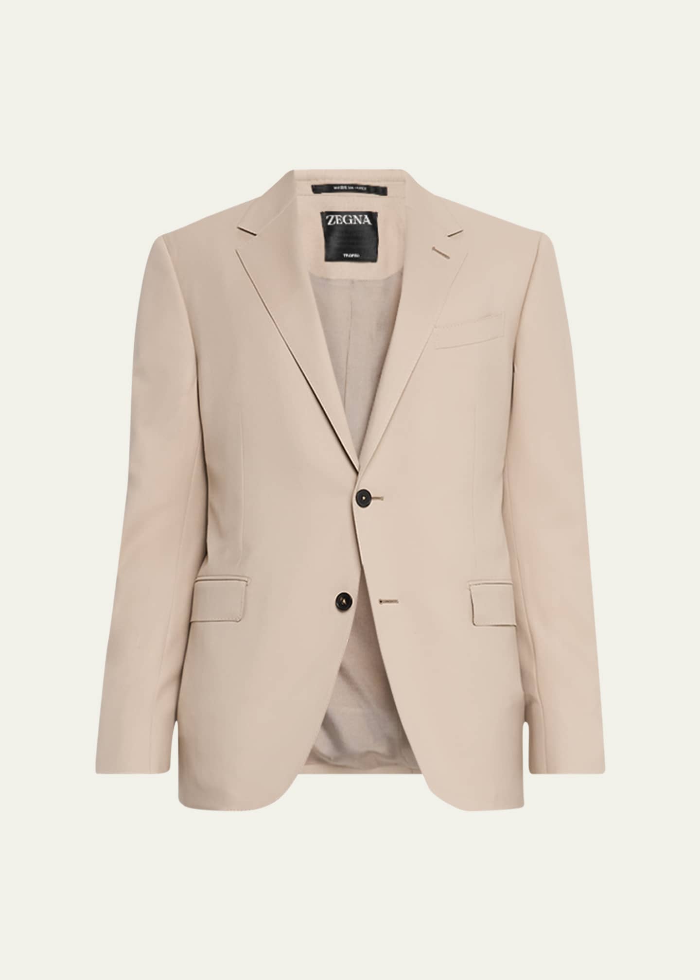ZEGNA Men's Trofeo Wool Solid Suit Image 1 of 6