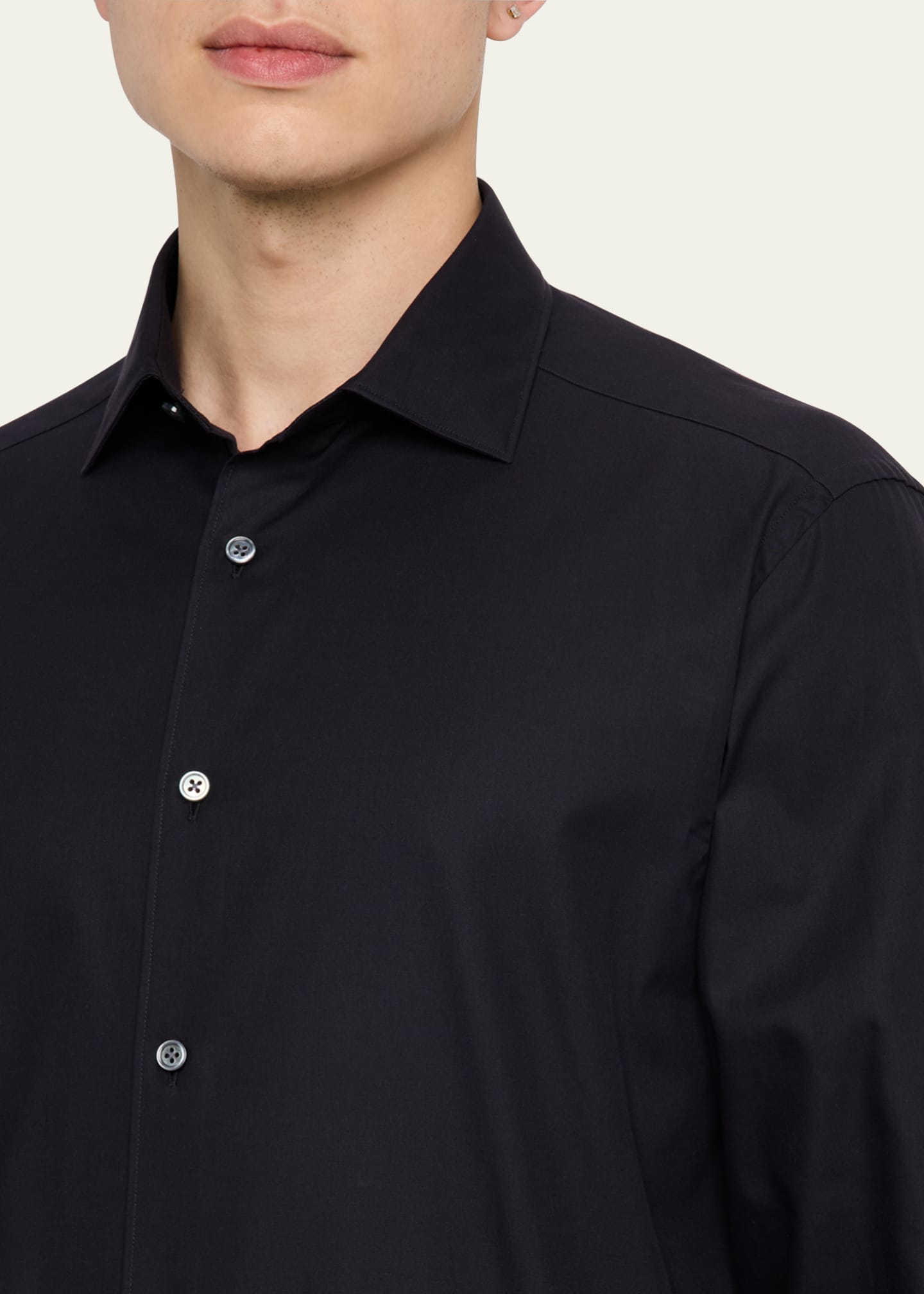 ZEGNA Men's Prince of Wales Crossover Sport Coat Image 5 of 6