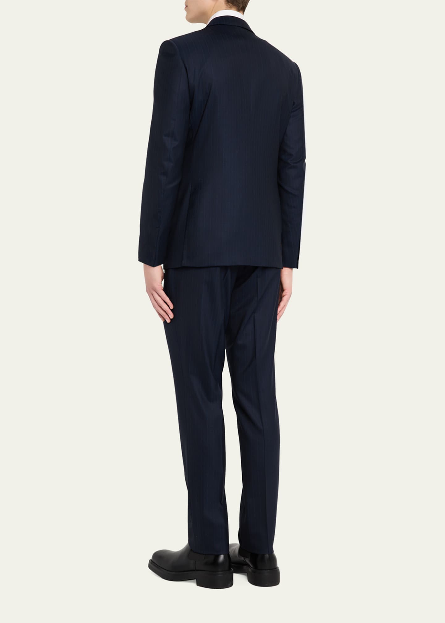 ZEGNA Men's Striped Wool Suit Image 3 of 6