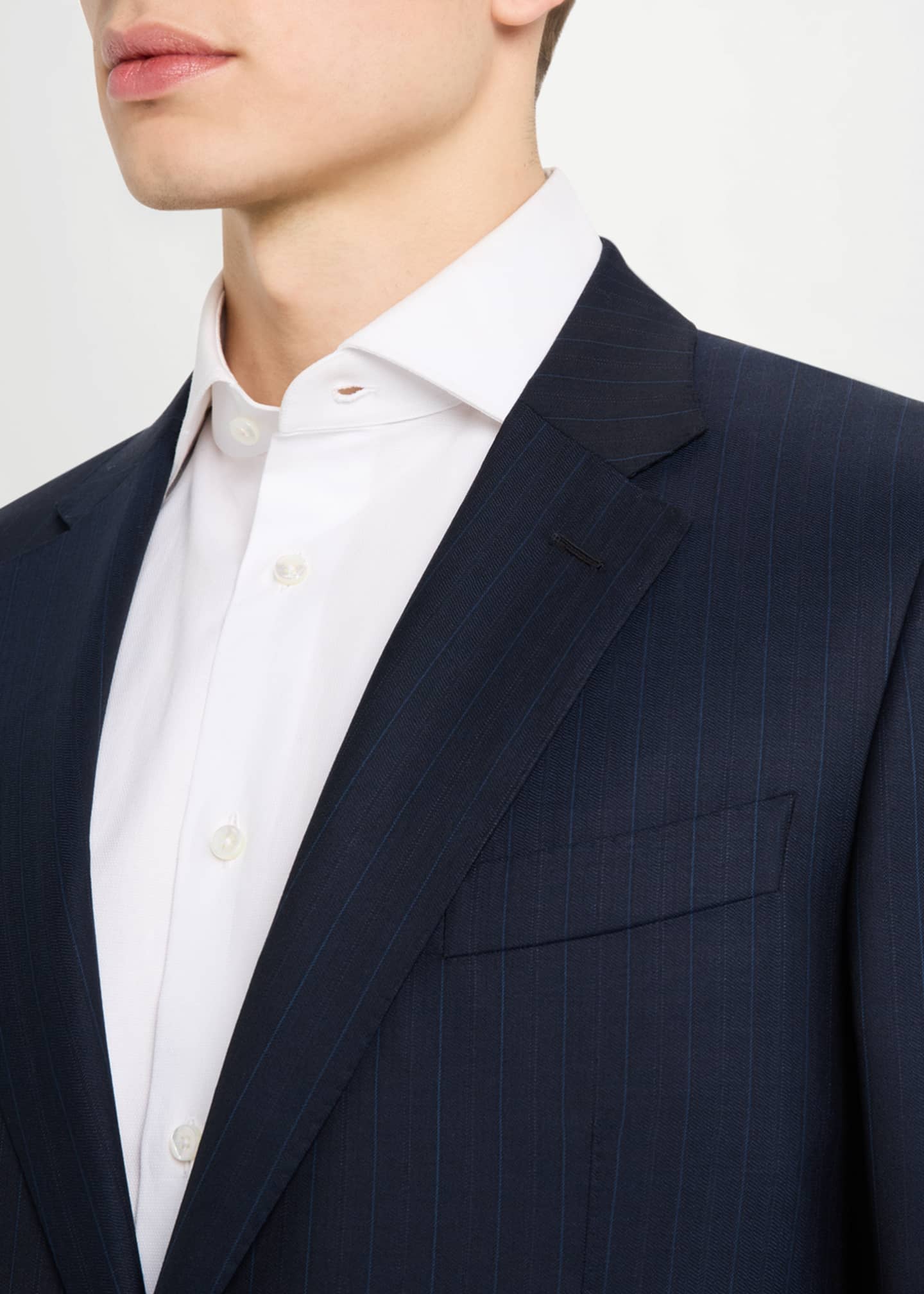 ZEGNA Men's Striped Wool Suit Image 6 of 6
