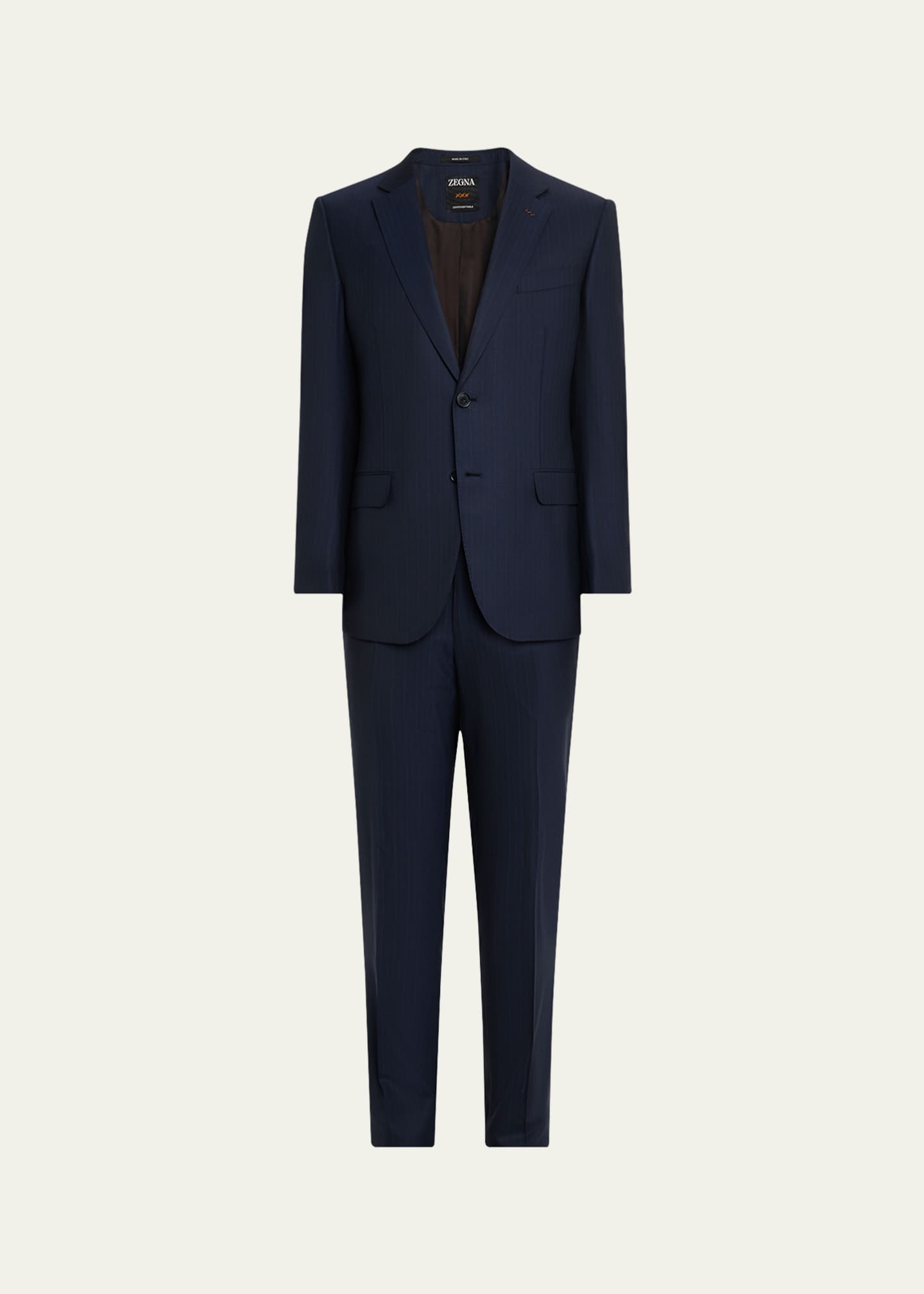 ZEGNA Men's Striped Wool Suit Image 1 of 6