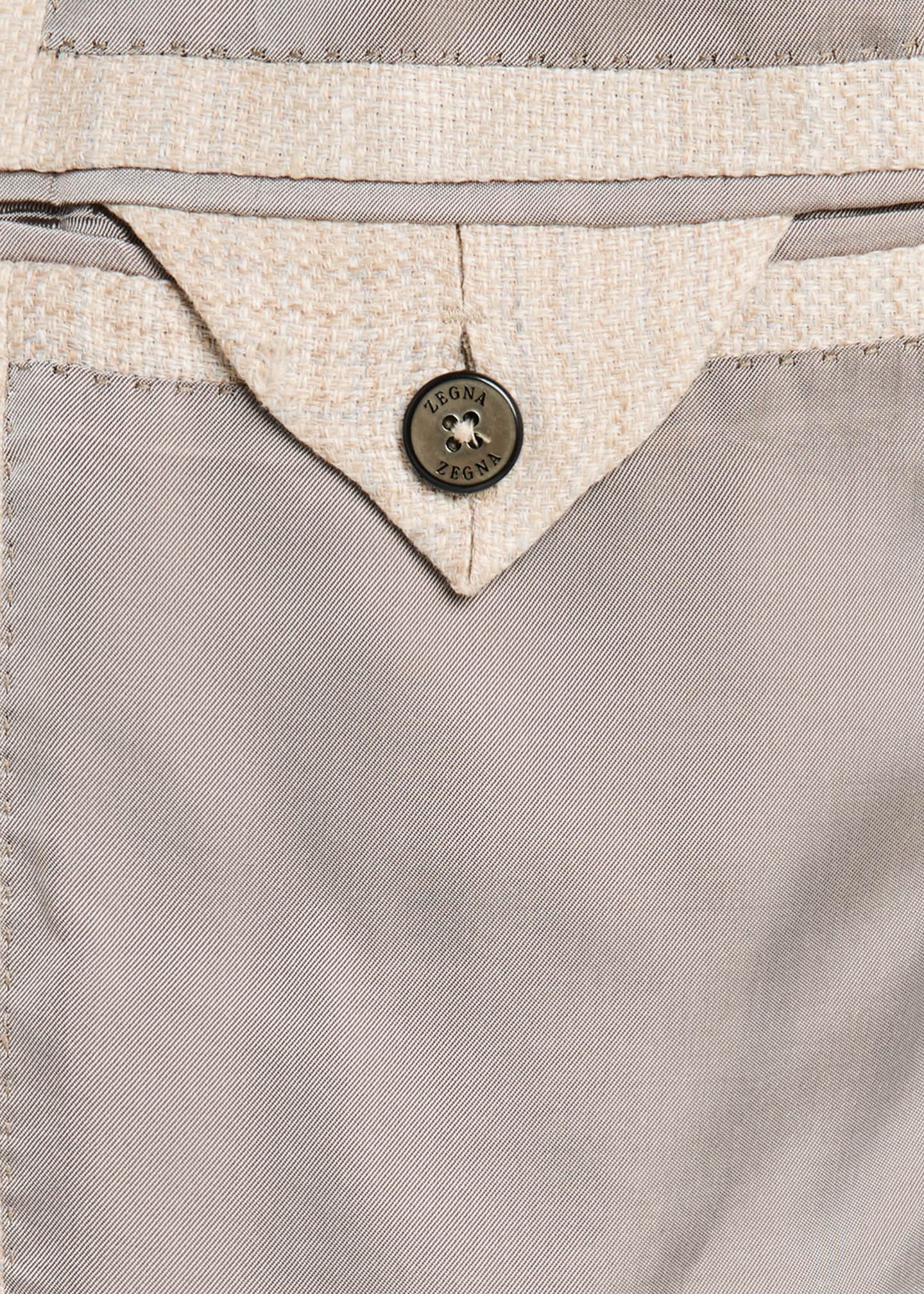 ZEGNA Men's Tonal Plaid Crossover Sport Coat Image 6 of 6