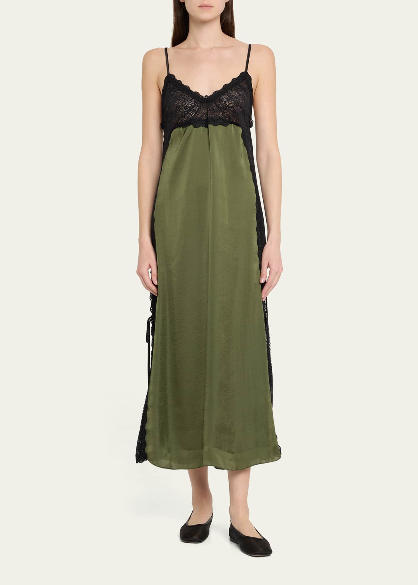 Somaly Satin Lace Dress