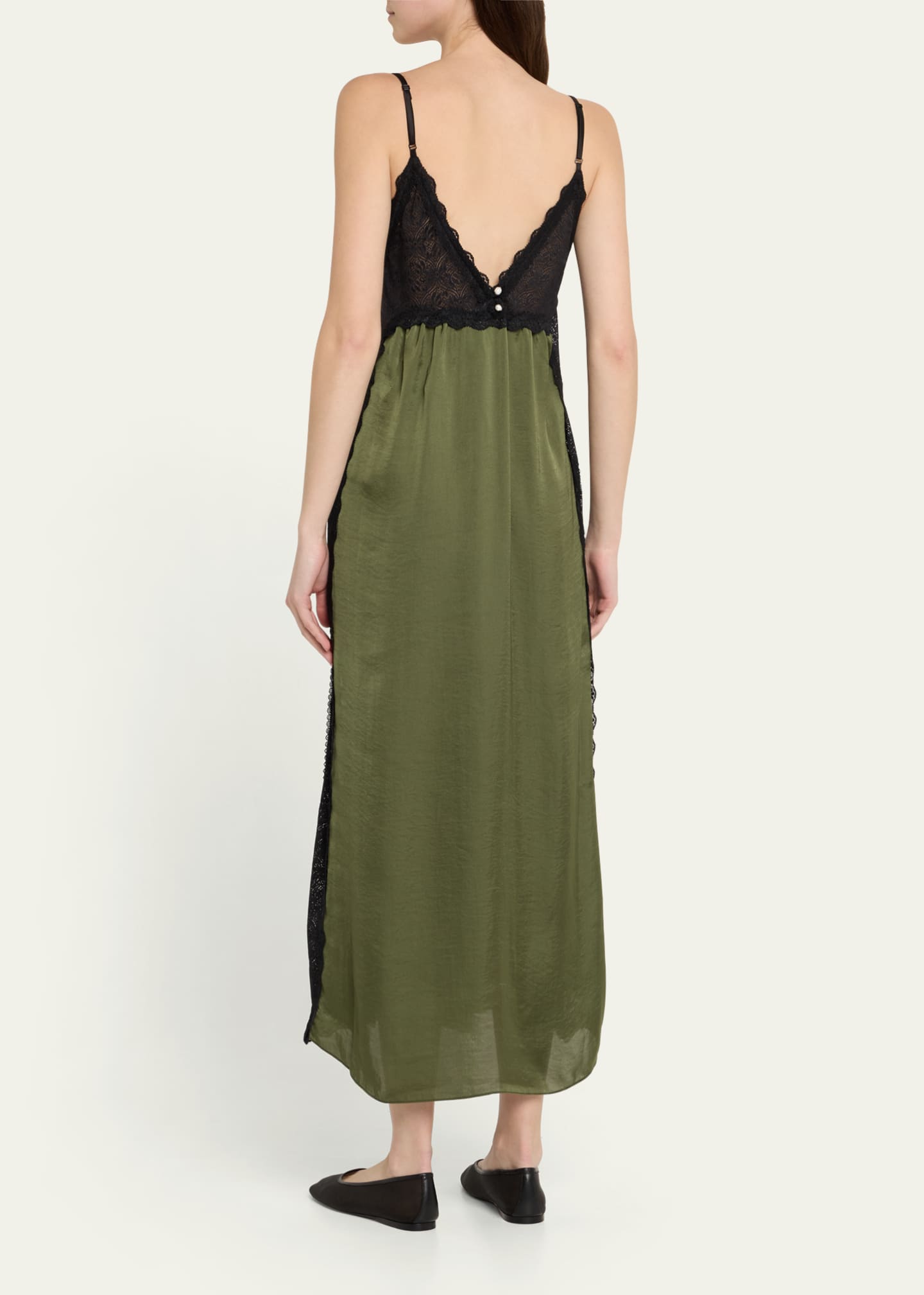 Somaly Satin Lace Dress