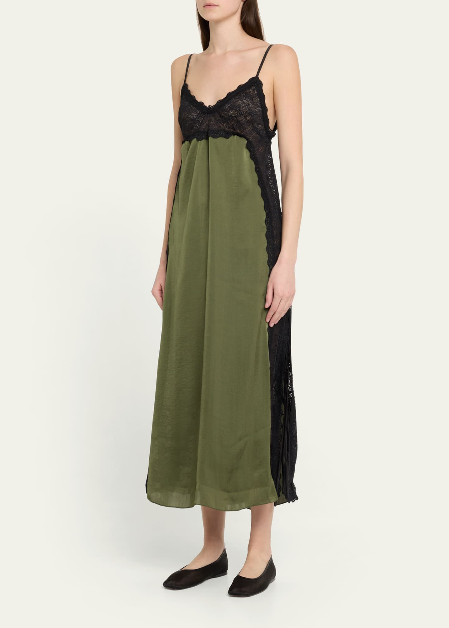 Somaly Satin Lace Dress