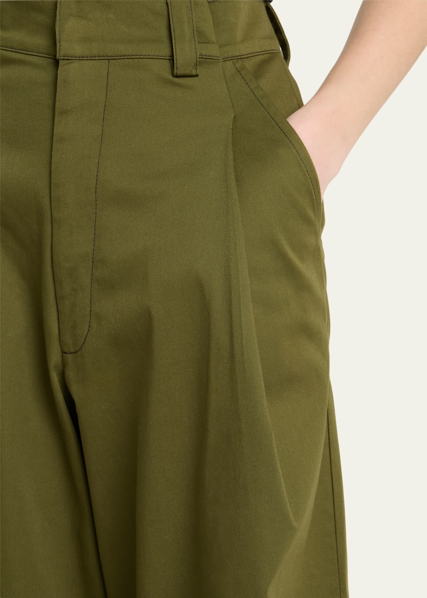 Kika Vargas Olympe Pleated Wide Leg Pants Image 5 of 5