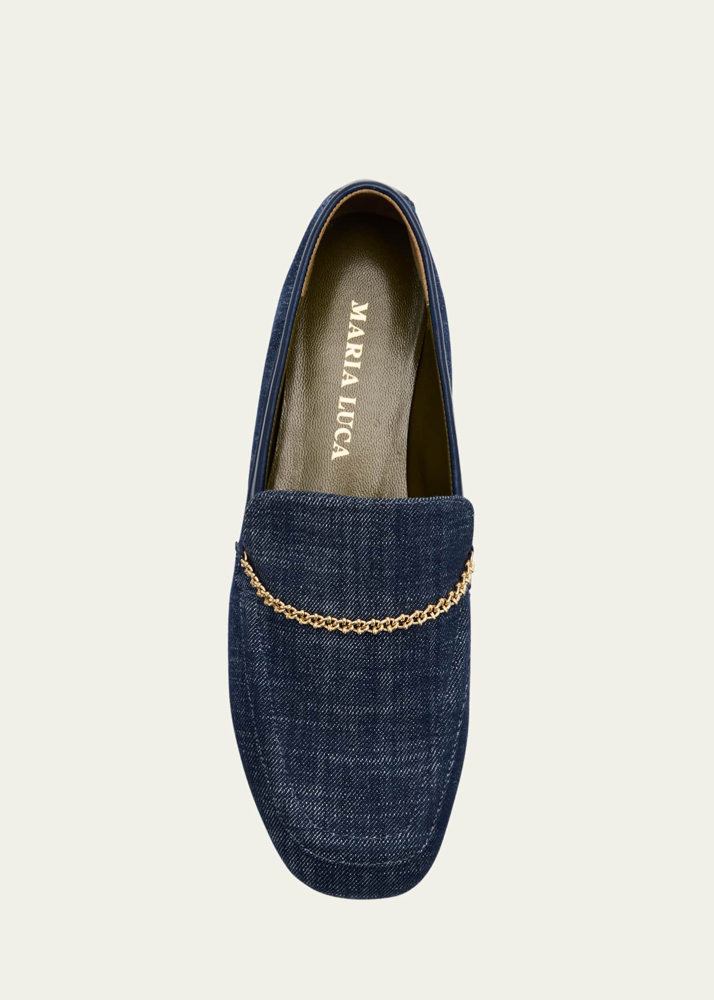 Maria Luca Livia Denim Chain Loafers Image 4 of 4