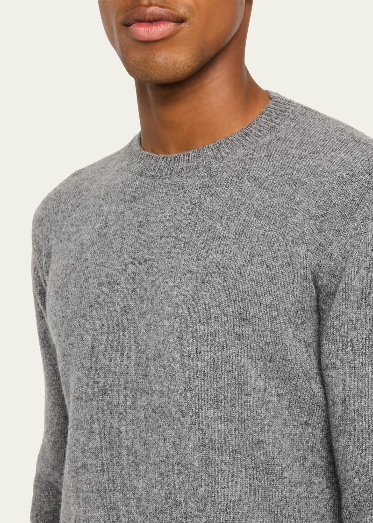 Bergdorf Goodman Men's Jersey Stitch Cashmere Crewneck Sweater Image 5 of 5