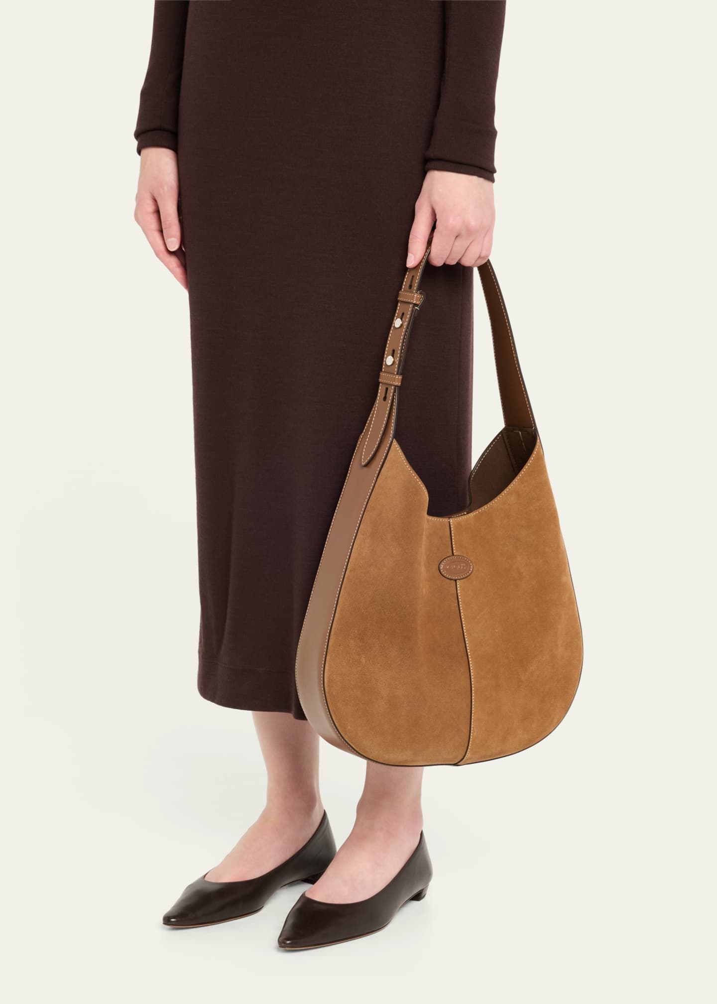 Tod's Di Small Suede Hobo Bag - Bergdorf Goodman