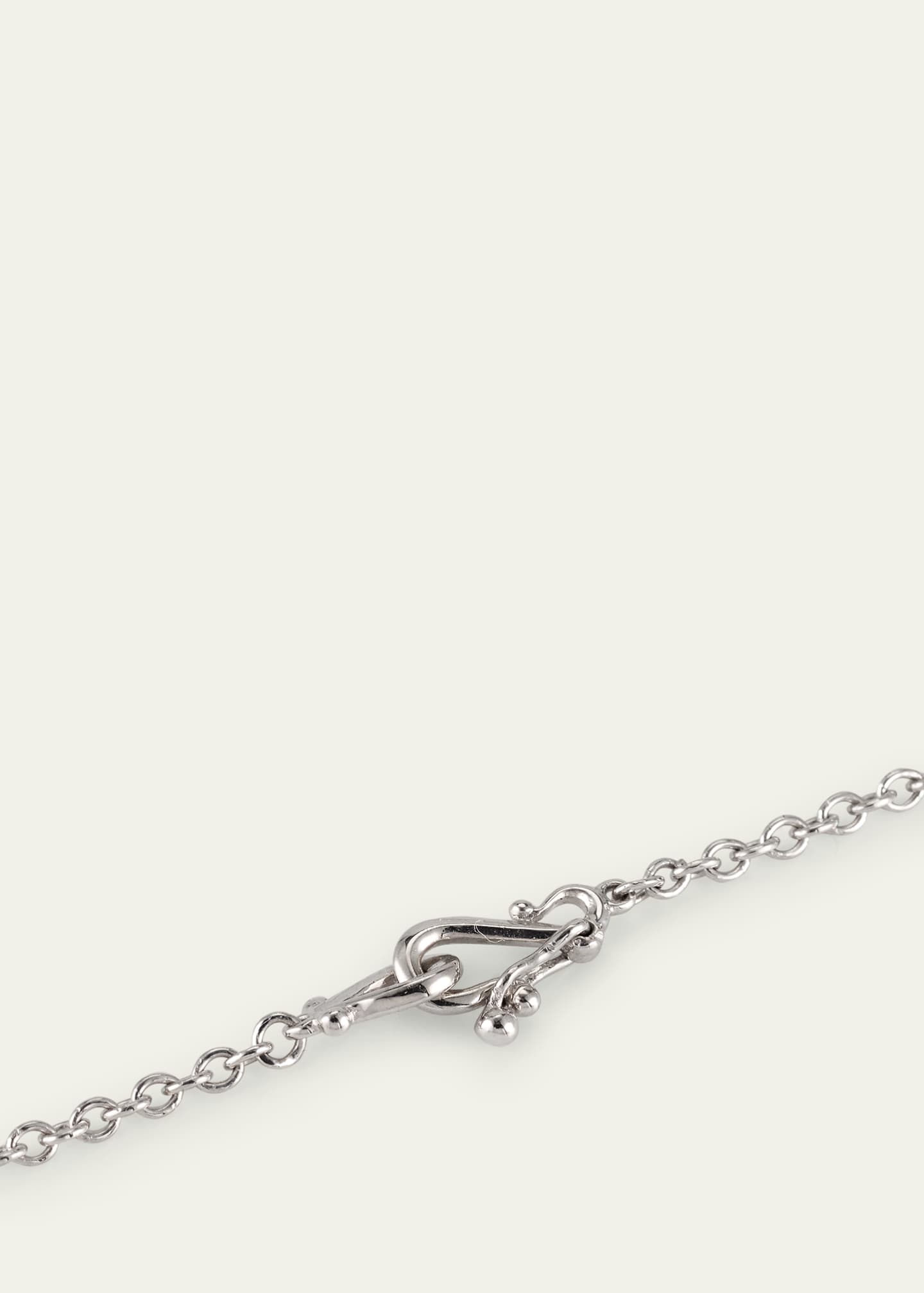 Paul Morelli 18K White Gold Small Diamond Star Anise Pendant Necklace, 16"L Image 4 of 4