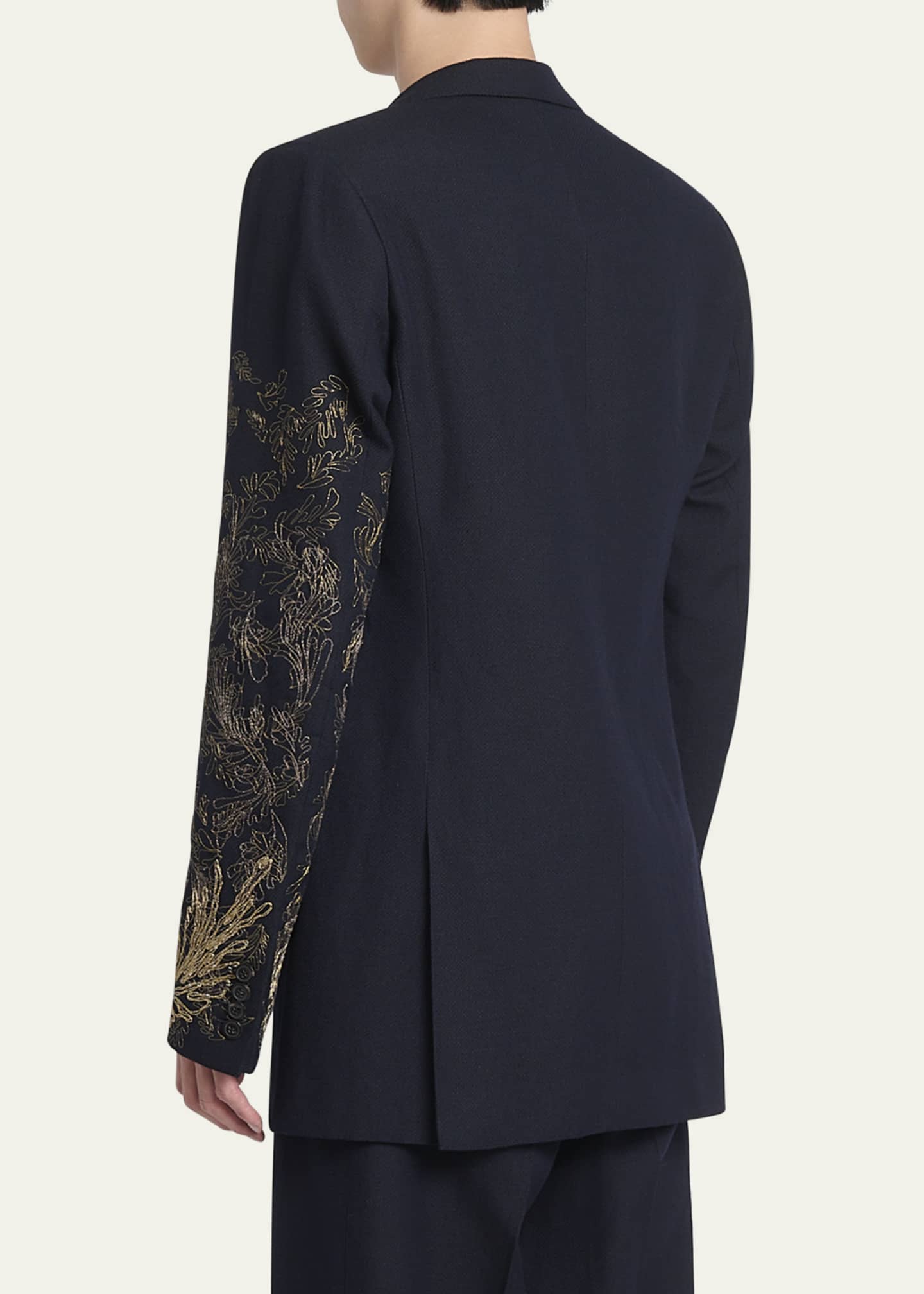 Dries Van Noten Men's Barton Embellished Dinner Jacket Image 3 of 5