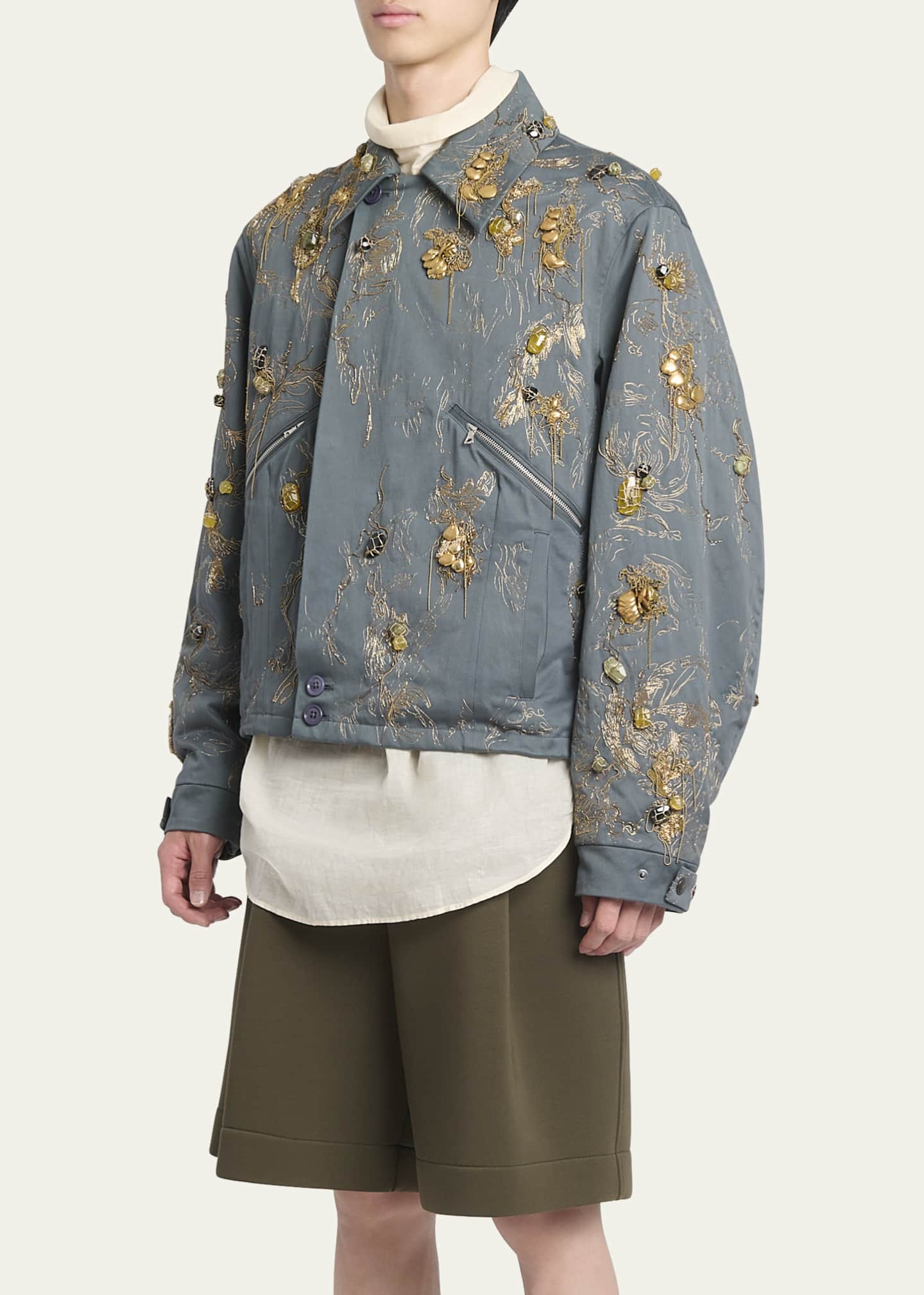 Dries Van Noten Men's Velen Embellished Jacket Image 4 of 5