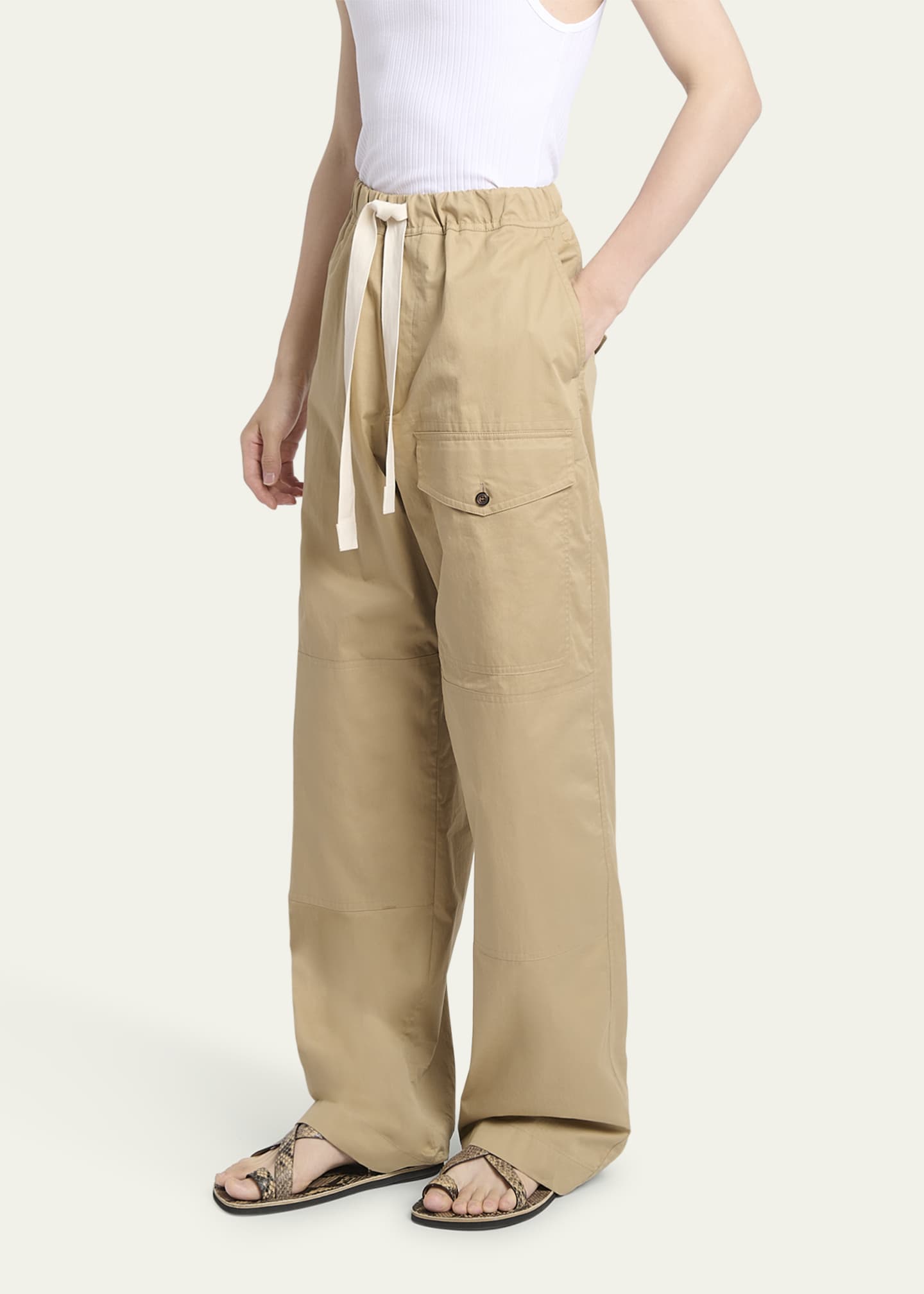 Dries Van Noten Men's Pannoch Tie-Waist Pants Image 4 of 5
