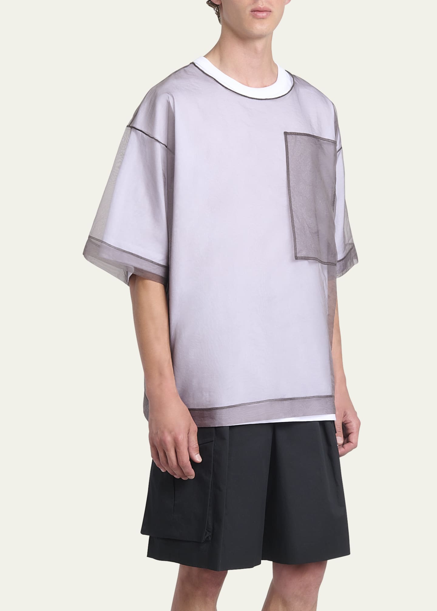 Dries Van Noten Men's Heaton Double-Layer T-Shirt - Bergdorf