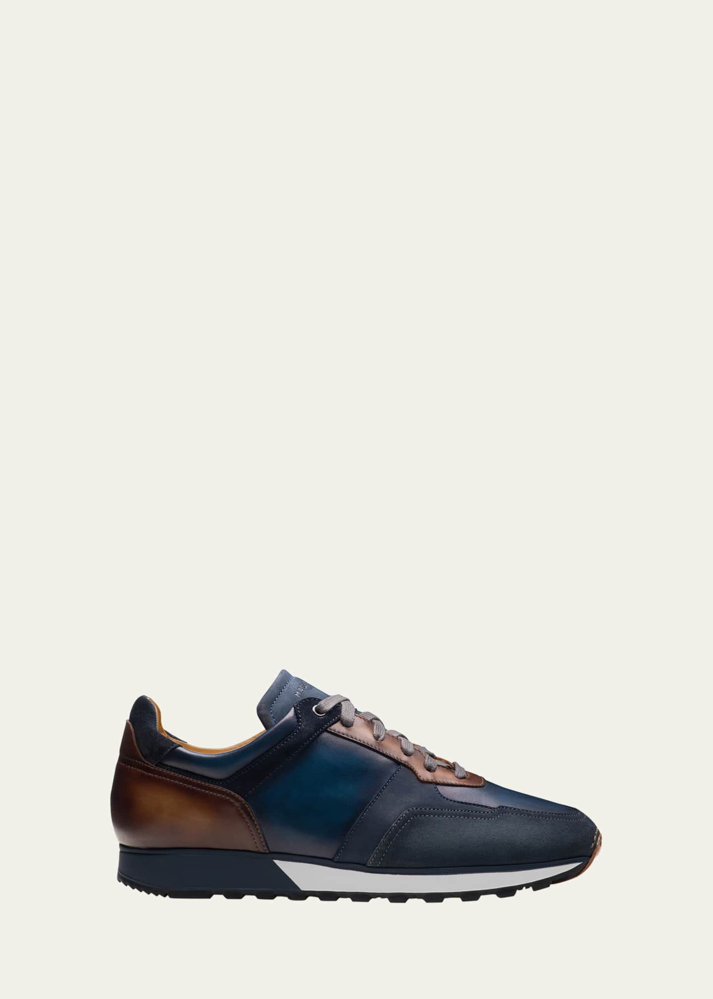 Magnanni Men's Arco Leather Runner Sneakers
