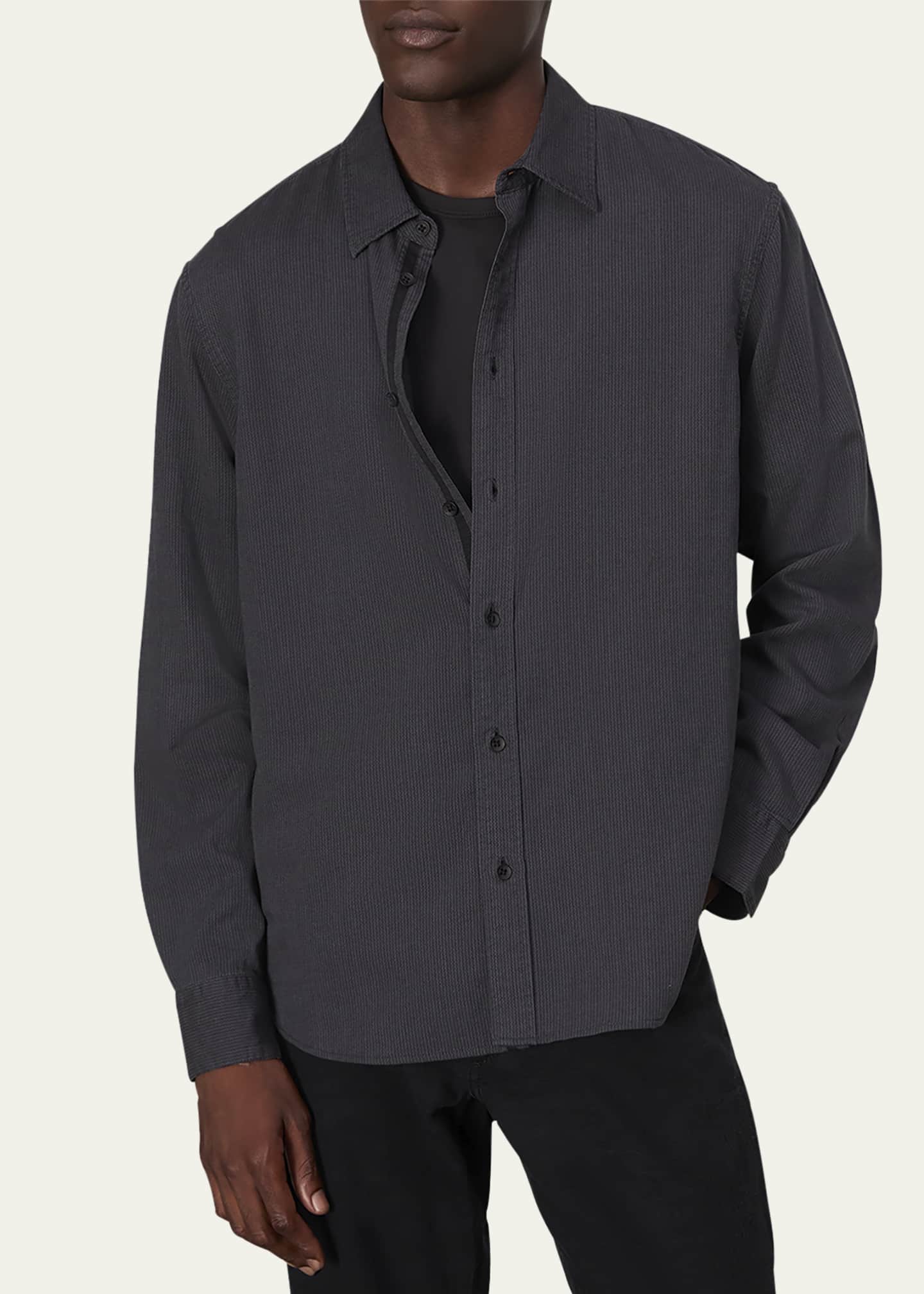 Rag & Bone Men's Zigzag Dobby Sport Shirt Image 4 of 5