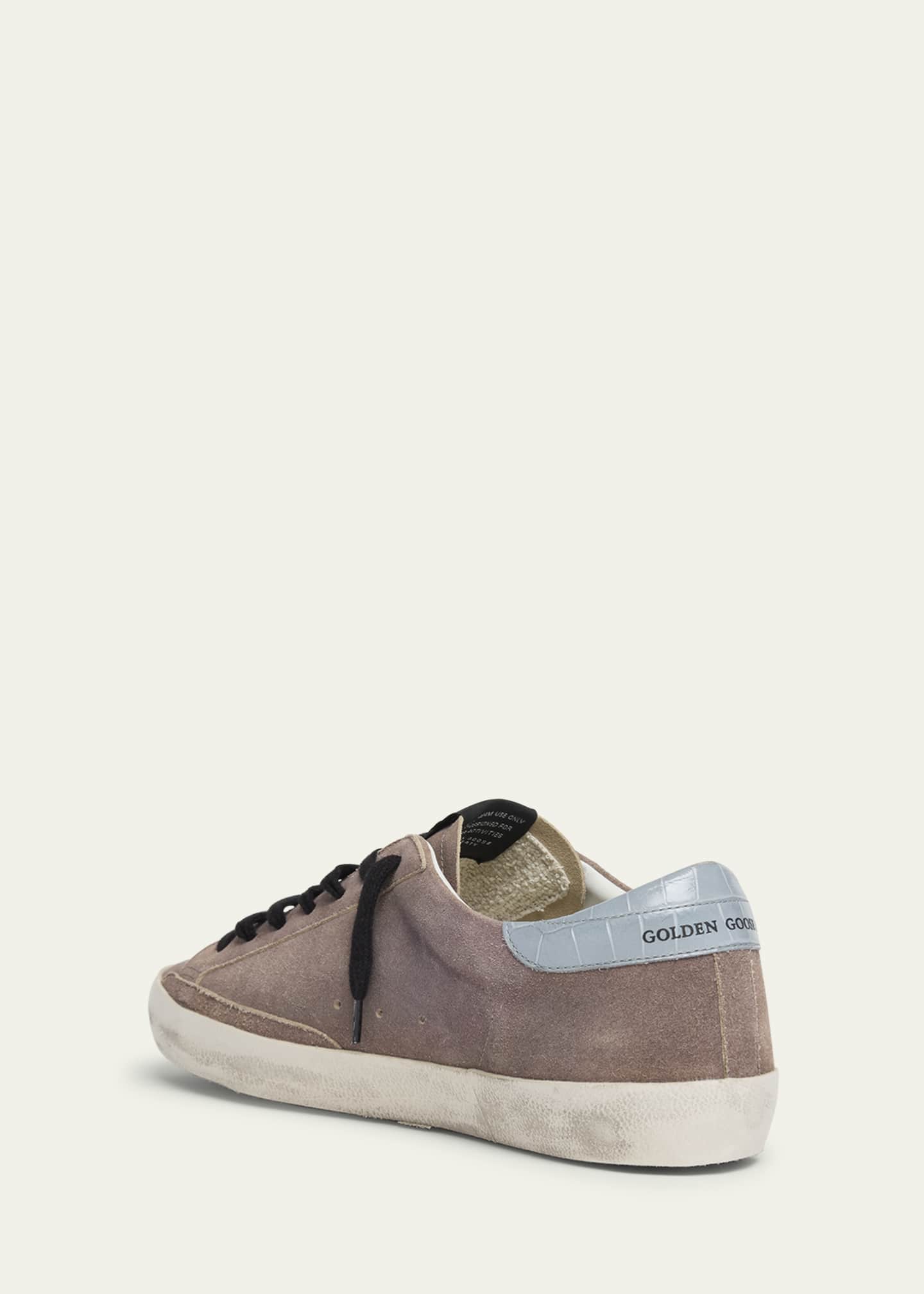 Golden Goose Men's Super Star Suede Low-Top Sneakers Image 4 of 6