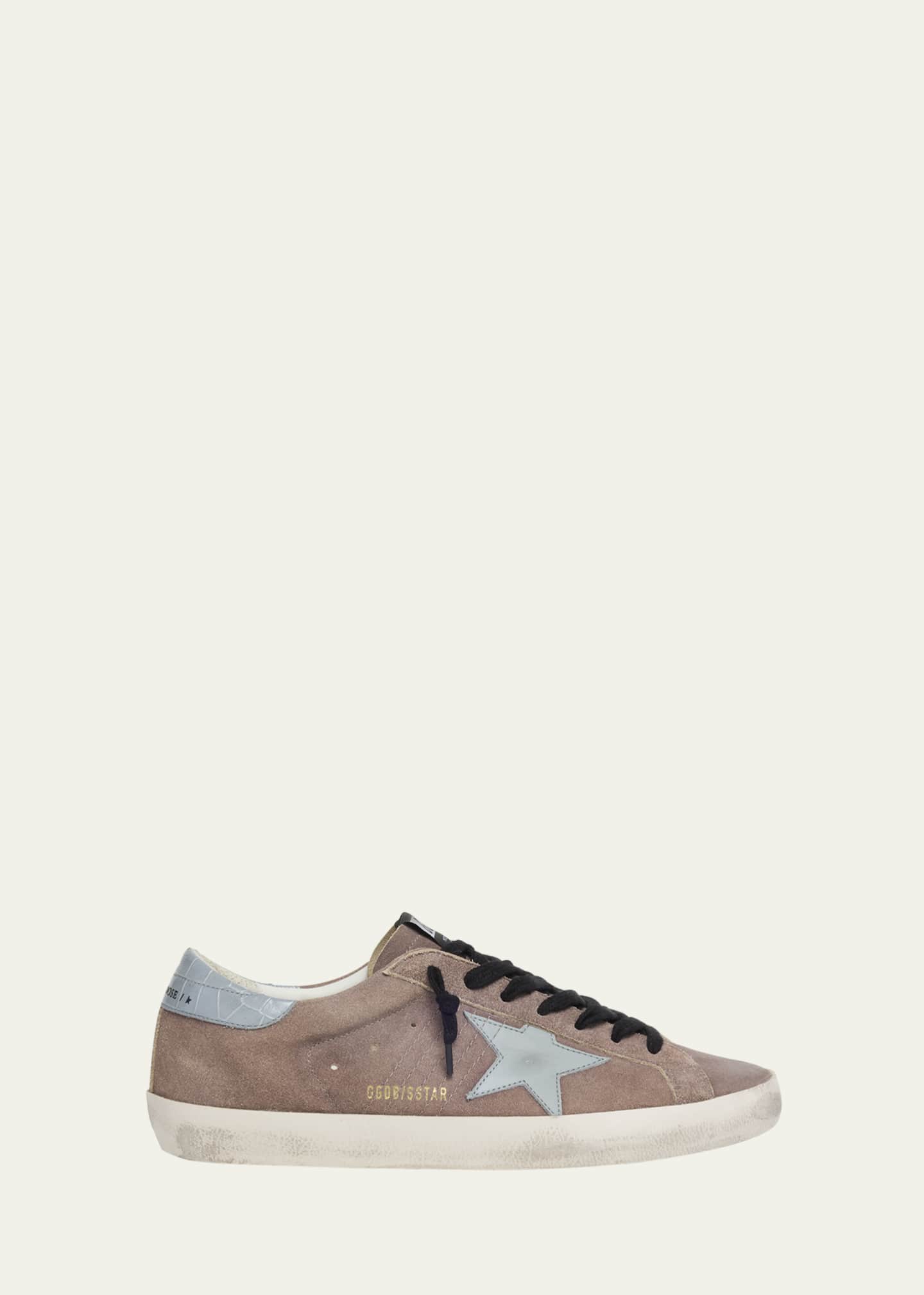 Golden Goose Men's Super Star Suede Low-Top Sneakers Image 1 of 6