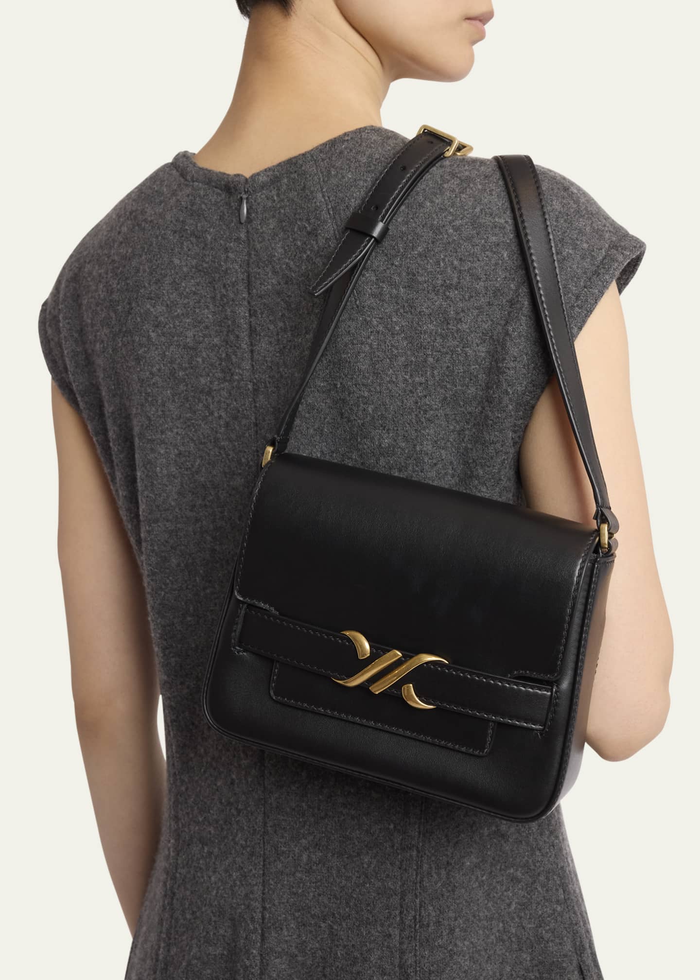 Proenza Schouler Buckle Box Leather Crossbody Bag
