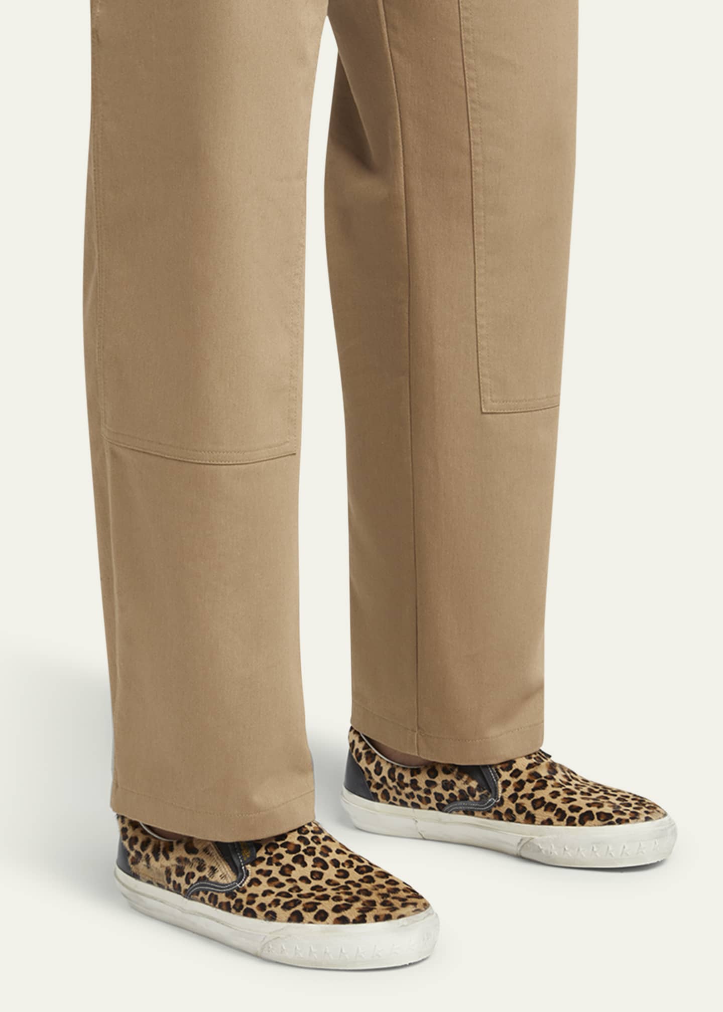 googooページ Golden Goose Men's VCE Cheetah-Print Slip-On Sneakers