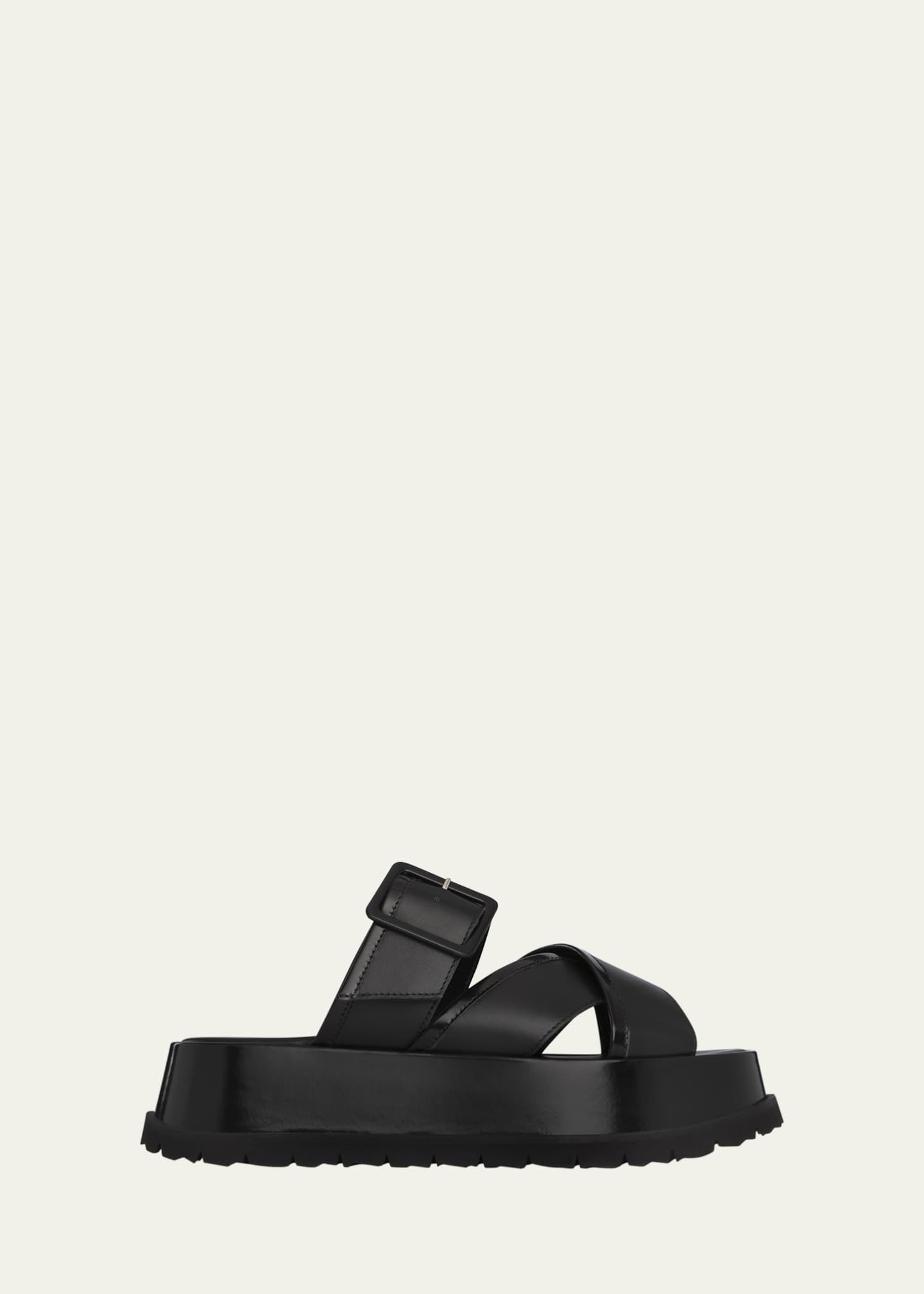 Pierre Hardy Alpha Maxi Crisscross Buckle Comfort Sandals