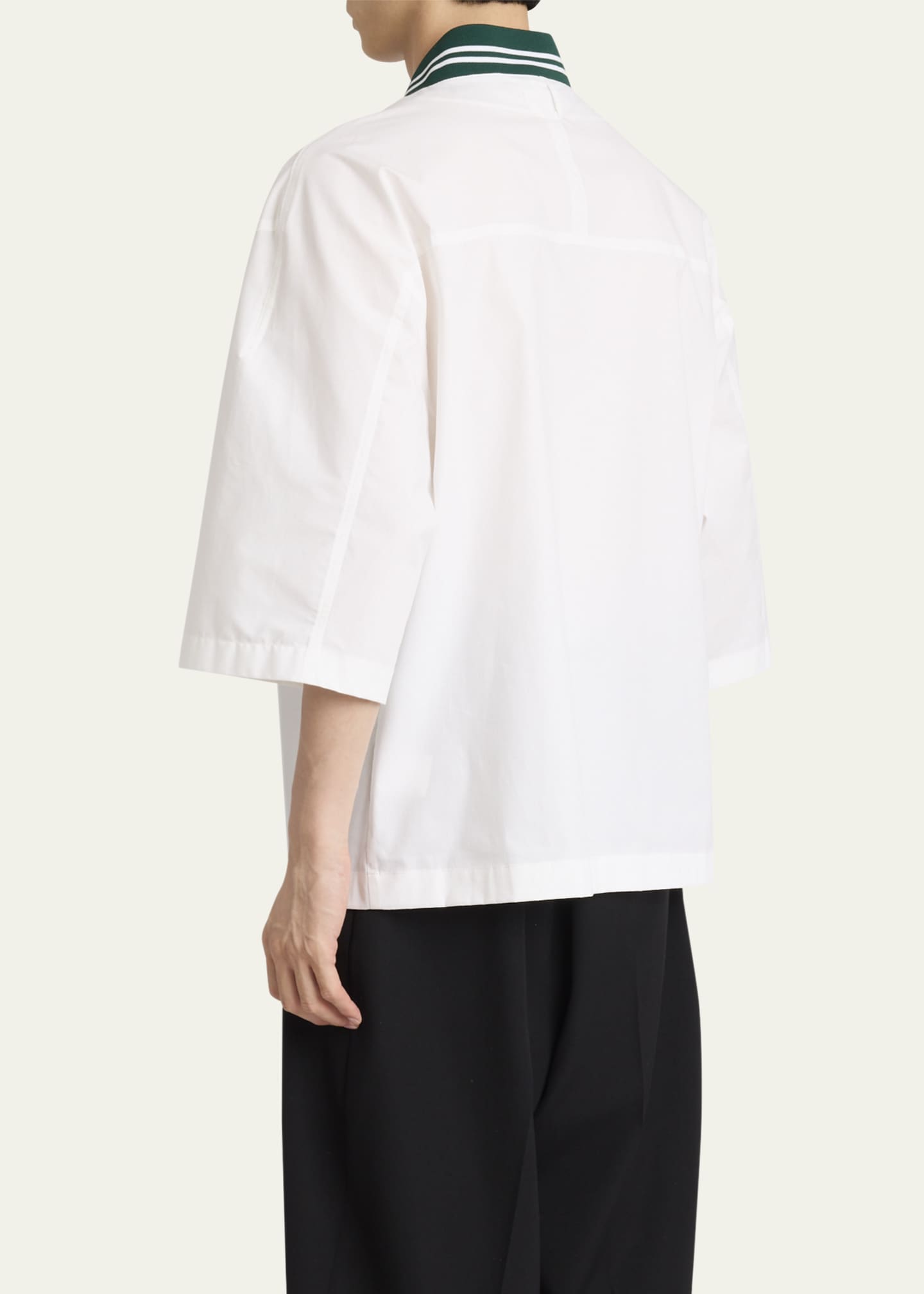 Jacquemus Men's Button-Down Baseball Shirt Image 3 of 5