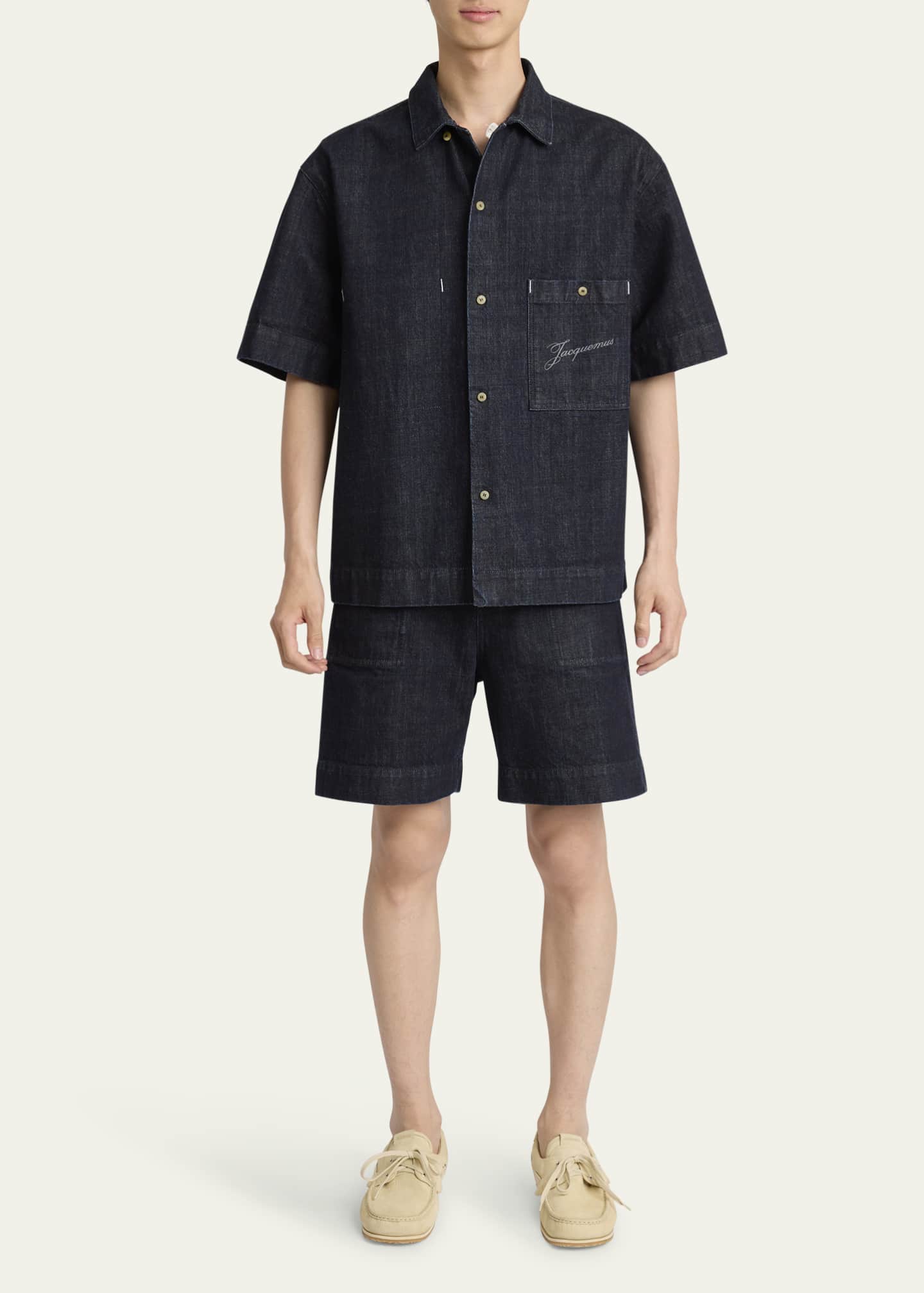 Jacquemus Men's de-Nîmes Denim Shirt Image 2 of 5