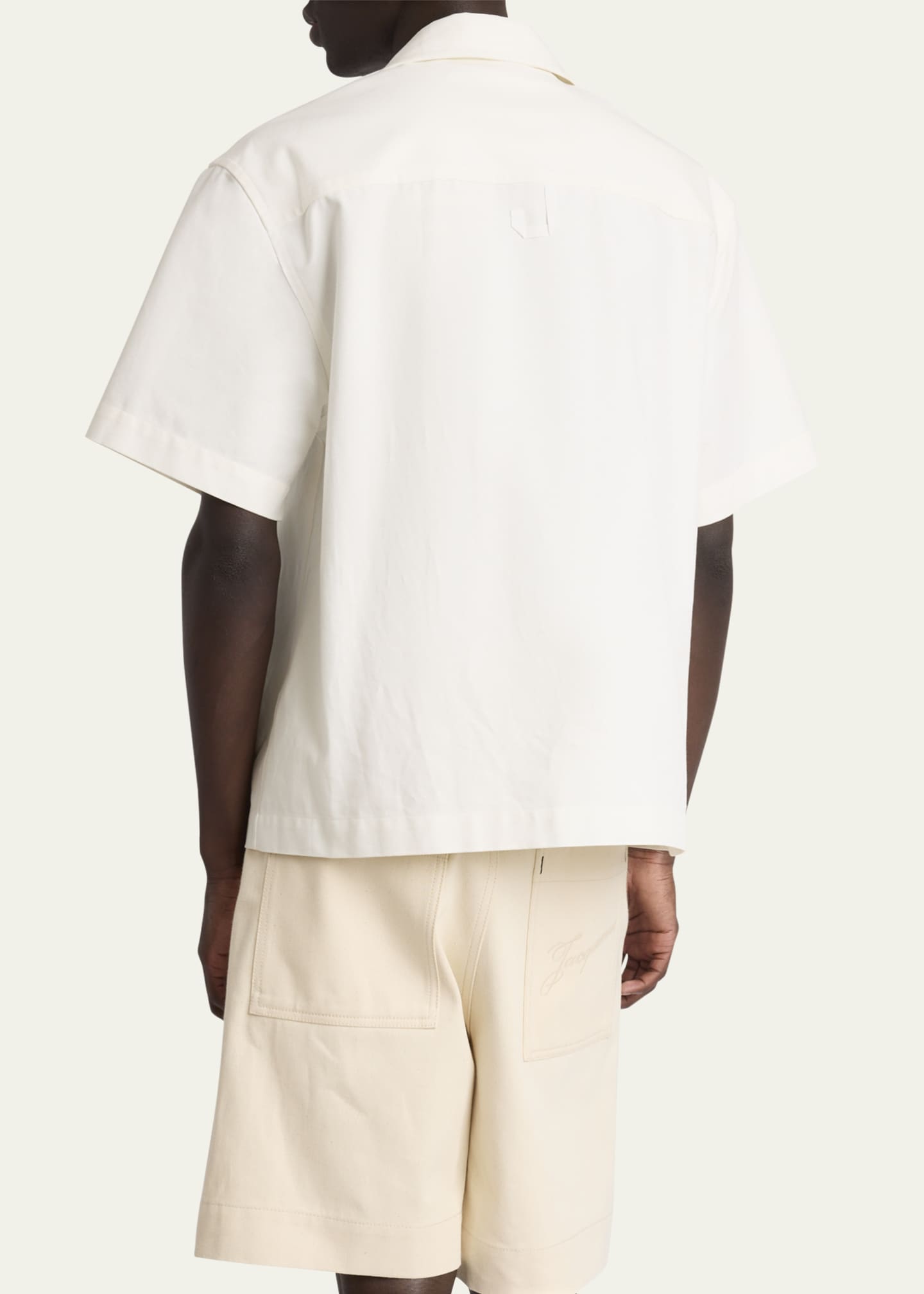 Jacquemus Men's La Chemise Jean Camp Shirt Image 3 of 5