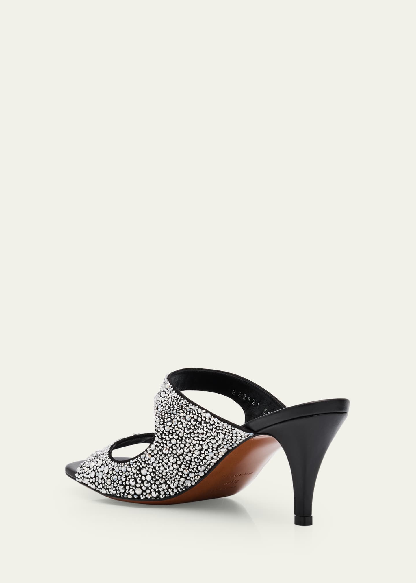McQueen Crystal Dual-Band Mule Sandals Image 4 of 6