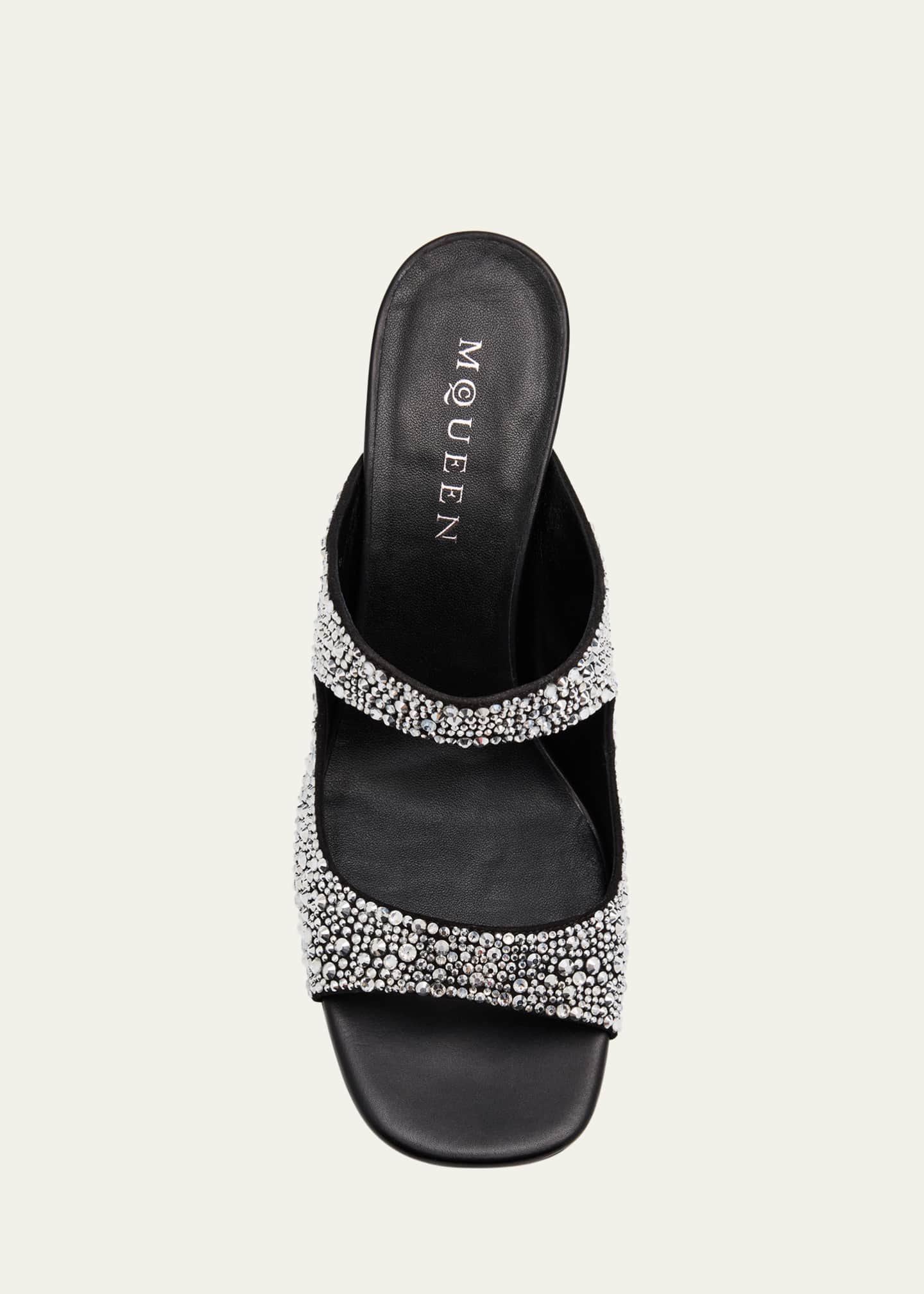 McQueen Crystal Dual-Band Mule Sandals Image 6 of 6