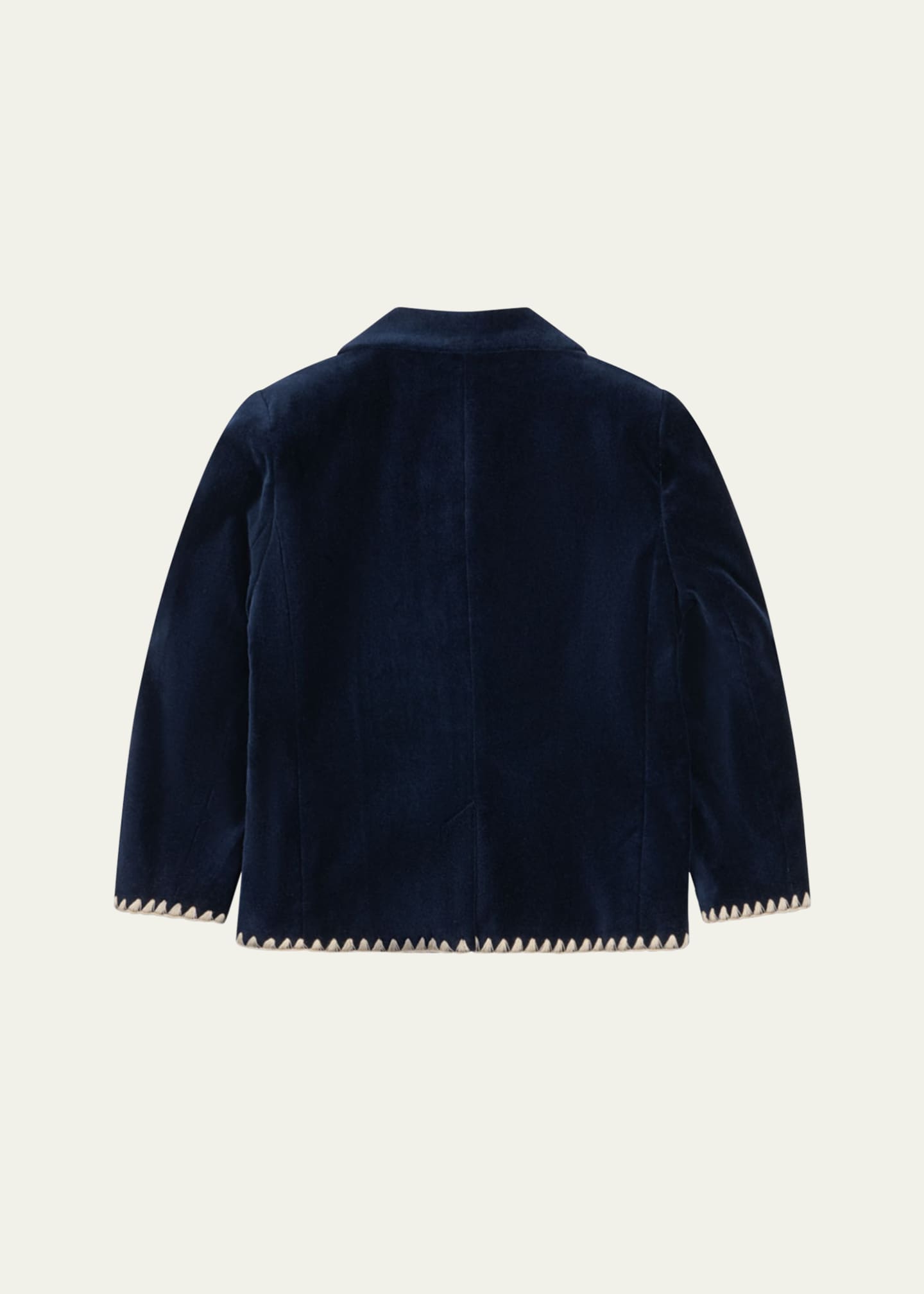 Konges Slojd Boy's Rocky Embroidered Blanket-Stitch Blazer, 18M-10 Image 2 of 3