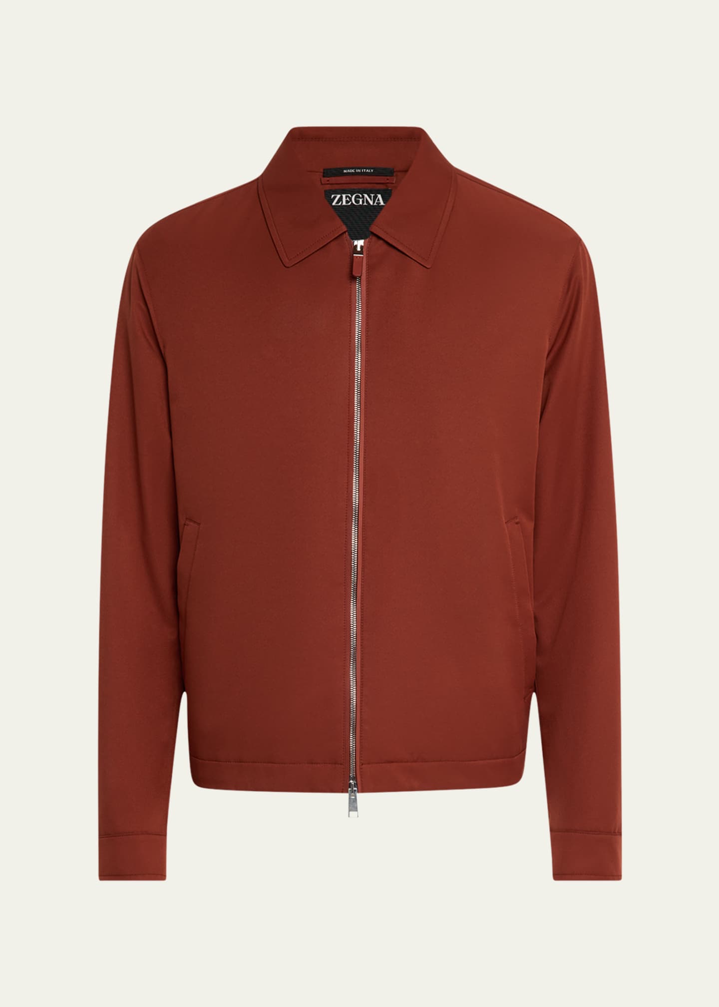 ZEGNA Men's Microfiber Full-Zip Blouson Image 1 of 5